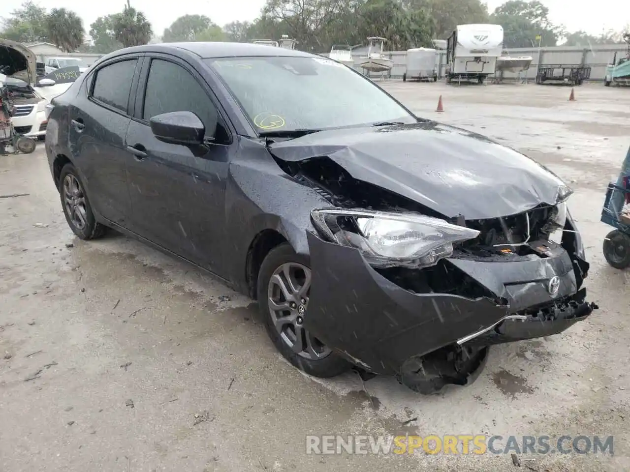 1 Photograph of a damaged car 3MYDLBYV6KY513008 TOYOTA YARIS 2019