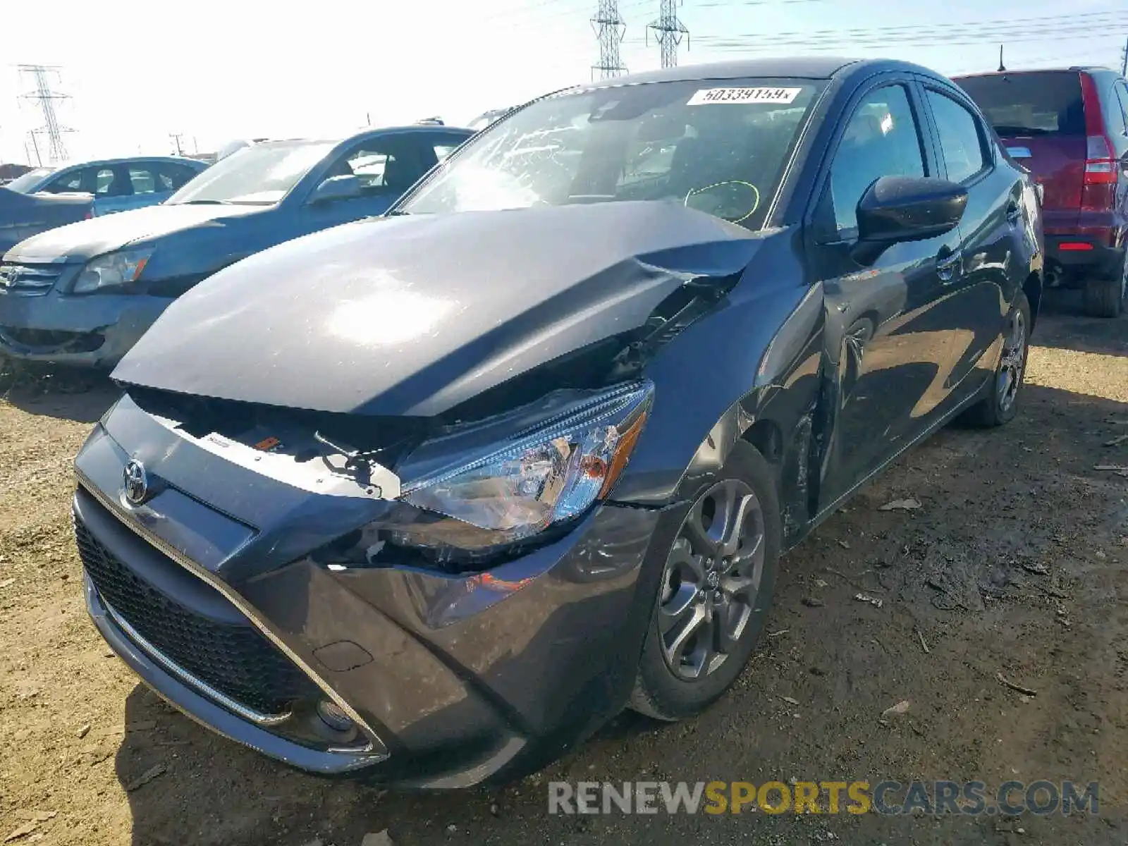 2 Photograph of a damaged car 3MYDLBYV6KY513011 TOYOTA YARIS 2019