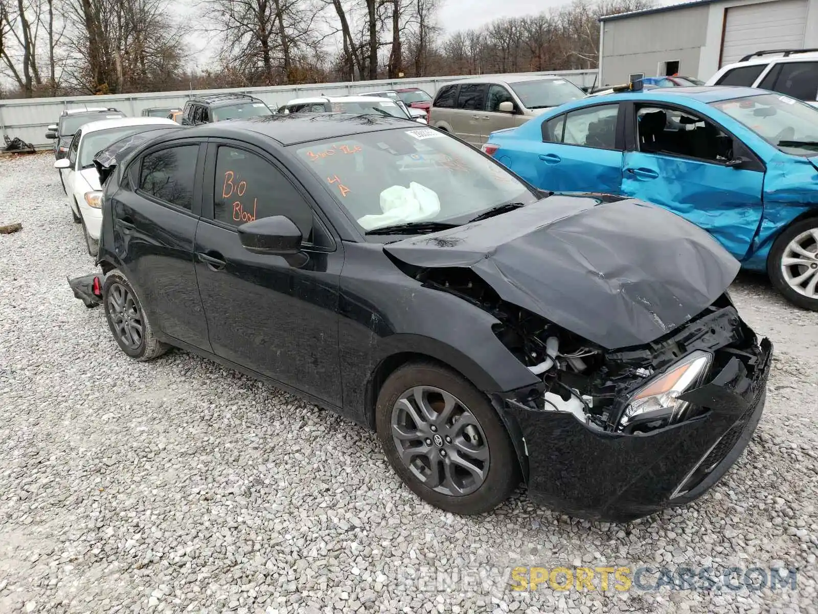 1 Photograph of a damaged car 3MYDLBYV6KY513591 TOYOTA YARIS 2019