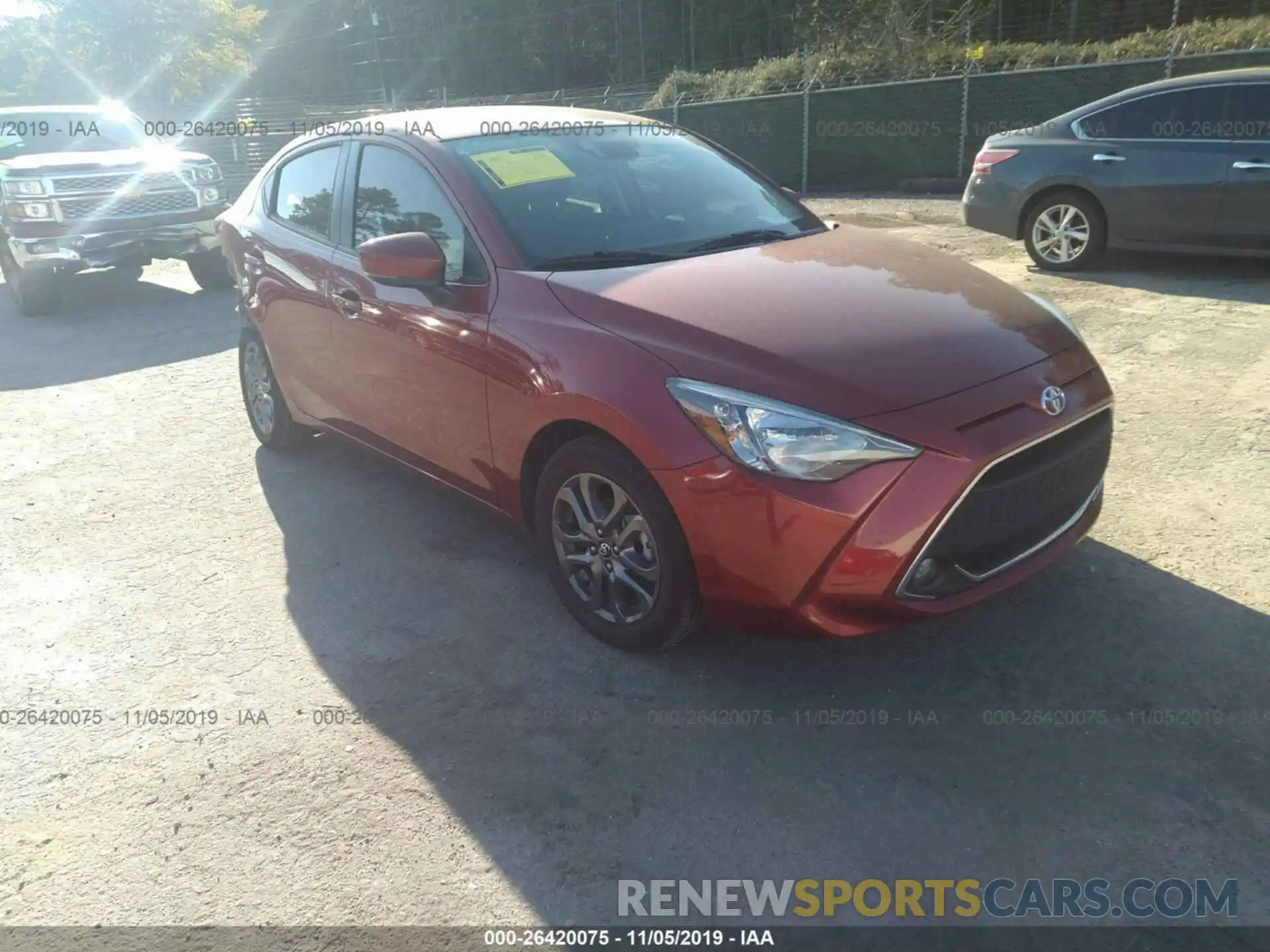 1 Photograph of a damaged car 3MYDLBYV6KY516040 TOYOTA YARIS 2019