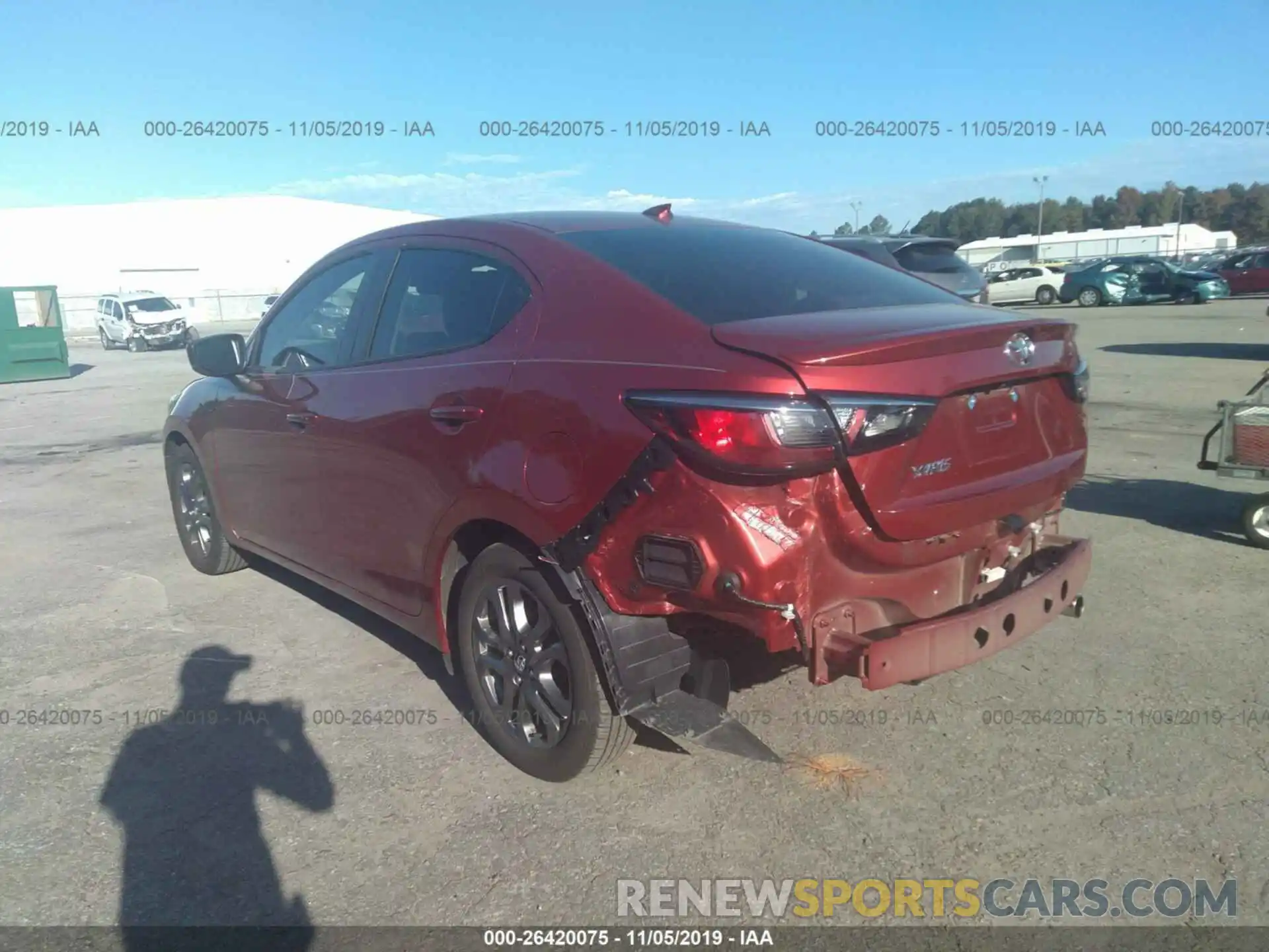 3 Photograph of a damaged car 3MYDLBYV6KY516040 TOYOTA YARIS 2019