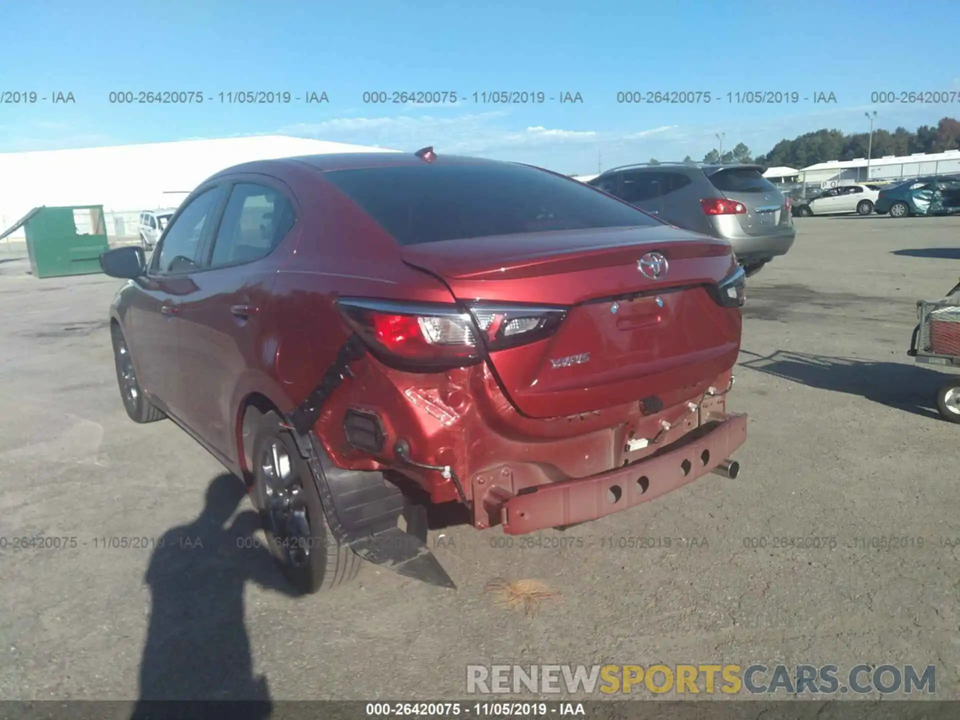 6 Photograph of a damaged car 3MYDLBYV6KY516040 TOYOTA YARIS 2019