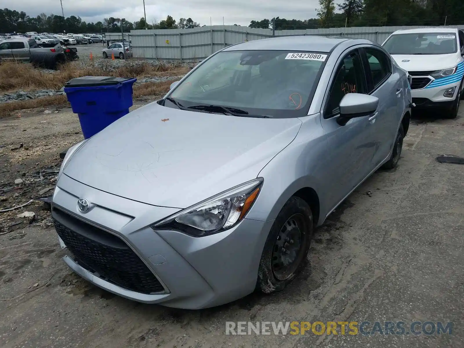 2 Photograph of a damaged car 3MYDLBYV6KY517592 TOYOTA YARIS 2019