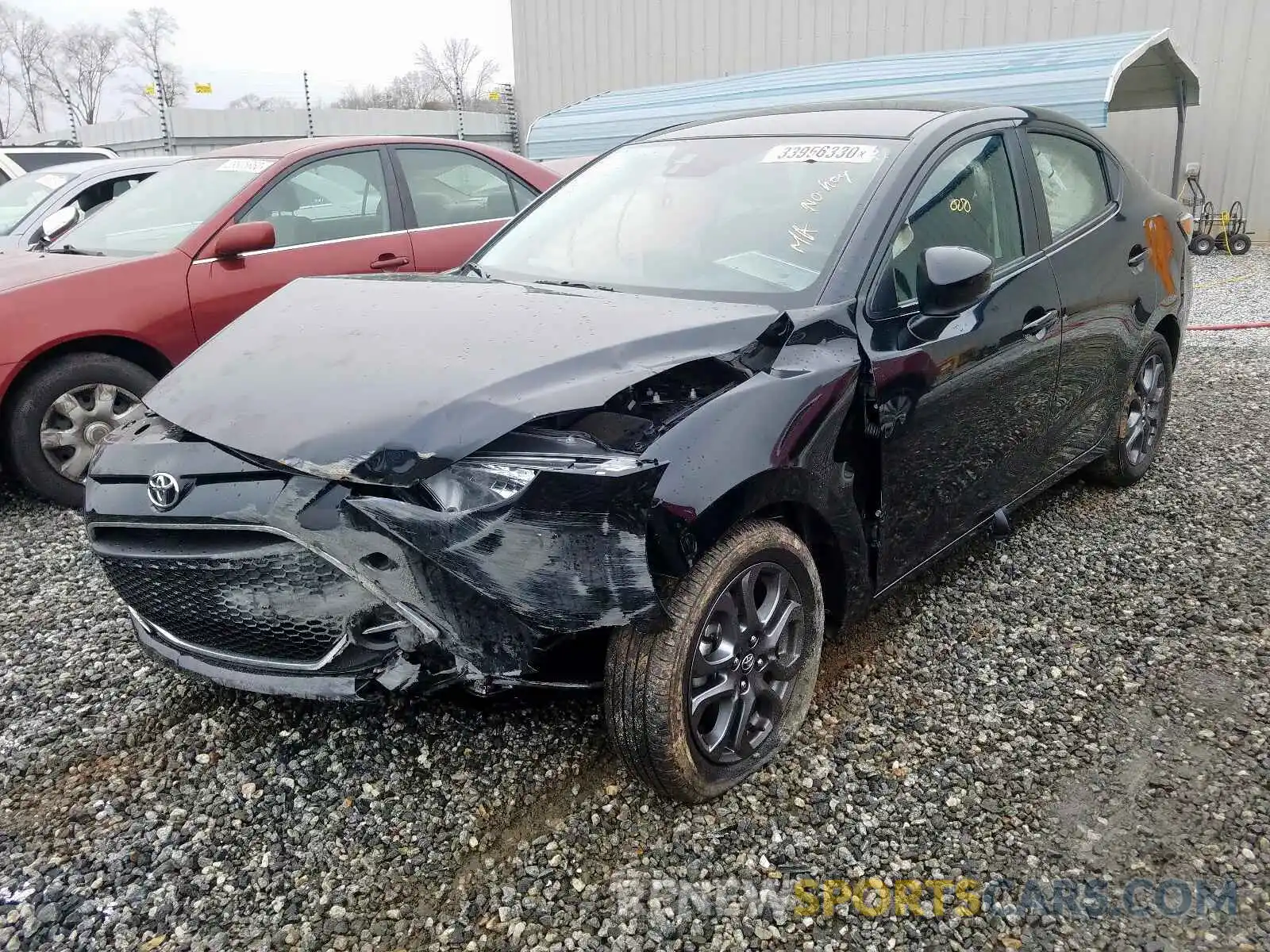 2 Photograph of a damaged car 3MYDLBYV6KY517883 TOYOTA YARIS 2019