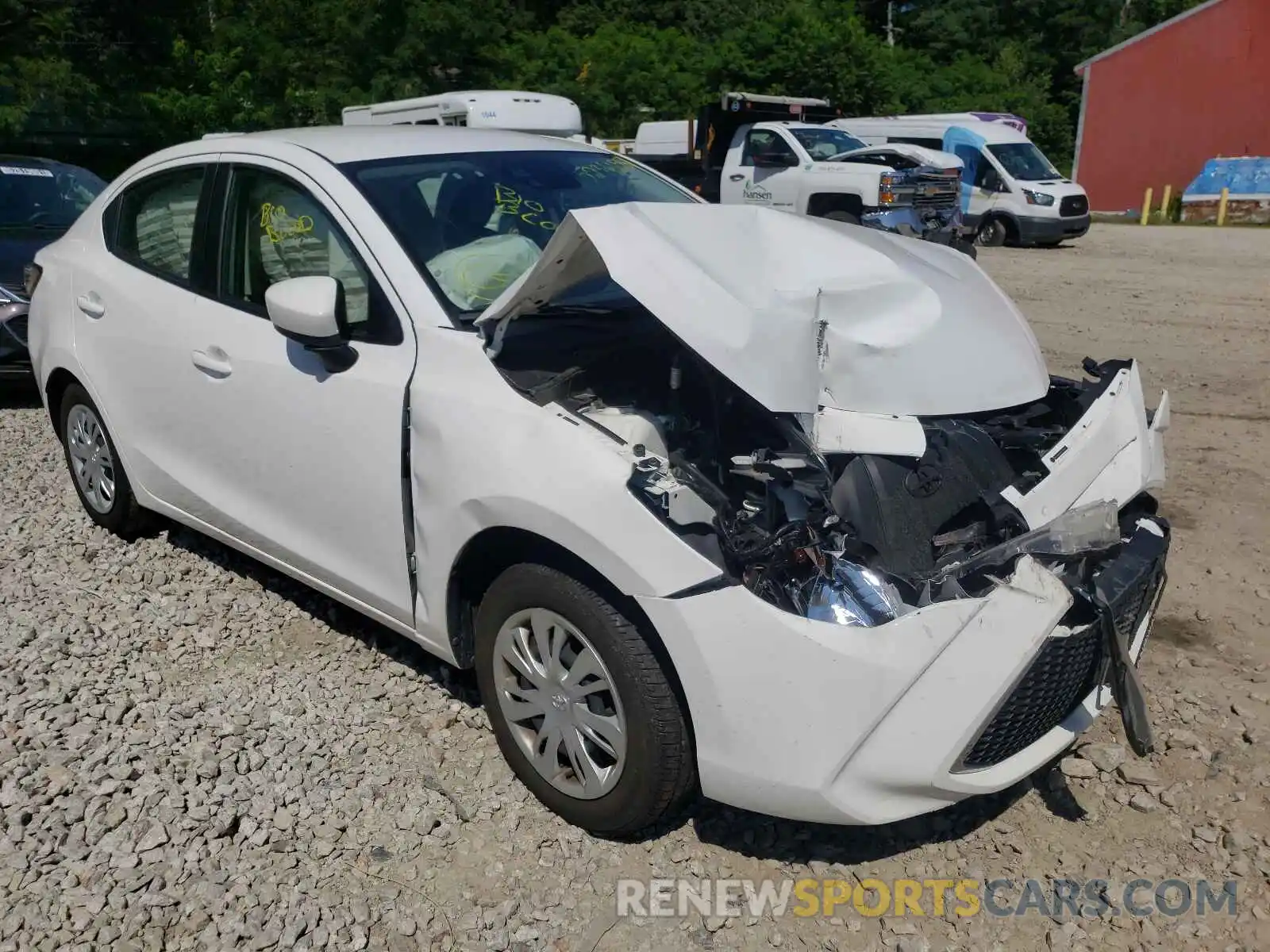 1 Photograph of a damaged car 3MYDLBYV6KY518757 TOYOTA YARIS 2019