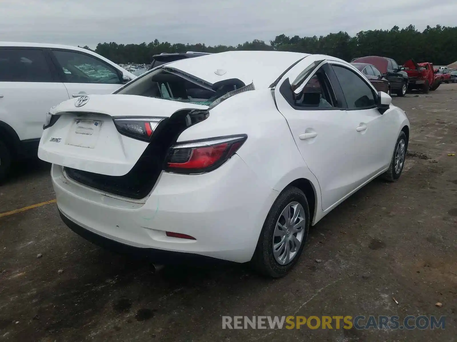 4 Photograph of a damaged car 3MYDLBYV6KY518869 TOYOTA YARIS 2019