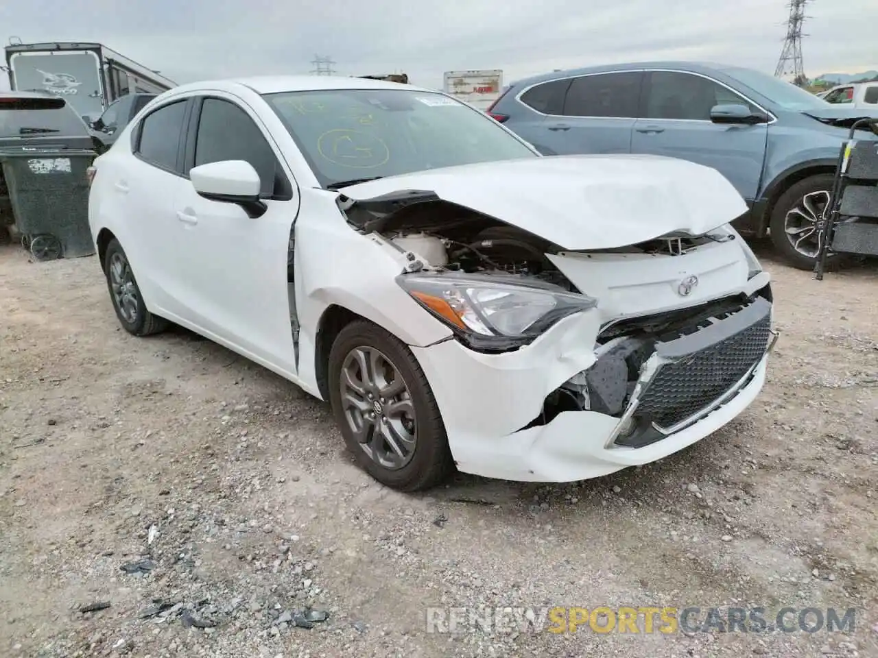 1 Photograph of a damaged car 3MYDLBYV6KY520427 TOYOTA YARIS 2019