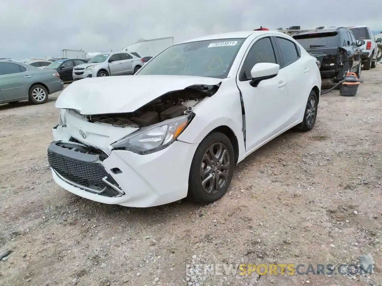 2 Photograph of a damaged car 3MYDLBYV6KY520427 TOYOTA YARIS 2019