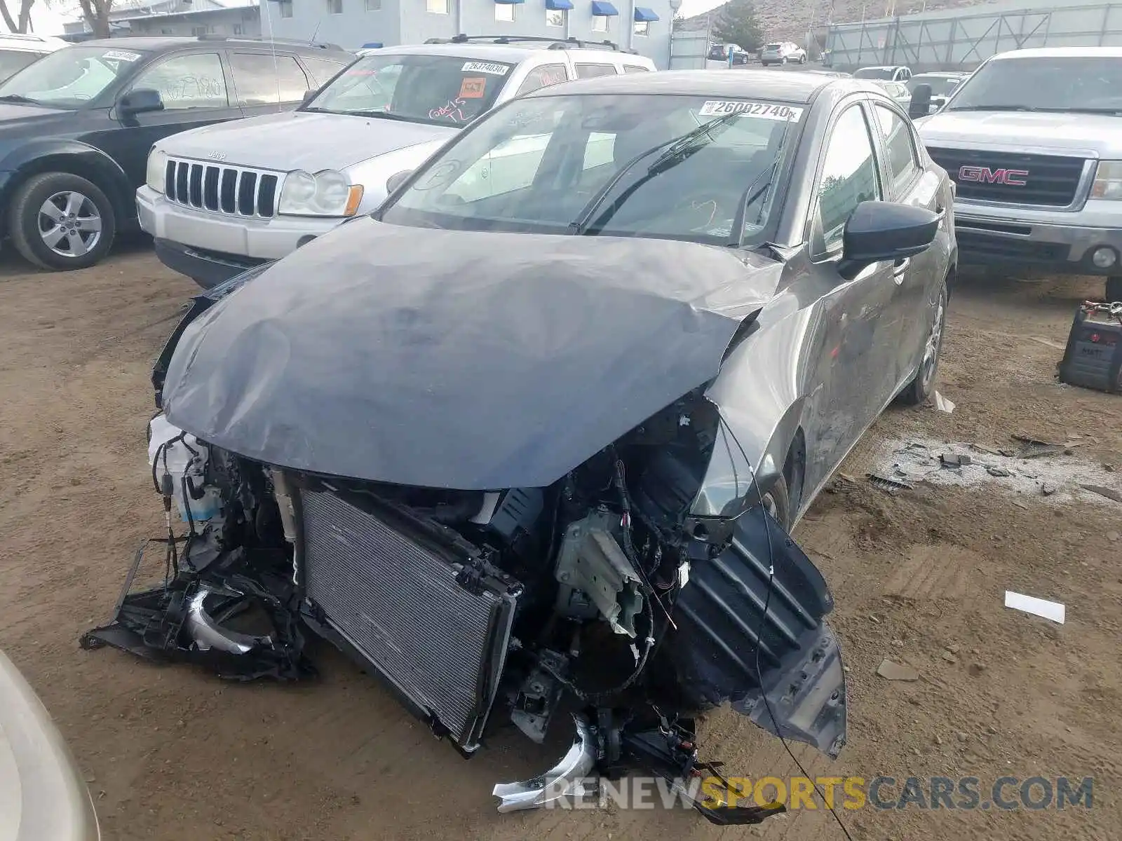 2 Photograph of a damaged car 3MYDLBYV6KY521299 TOYOTA YARIS 2019