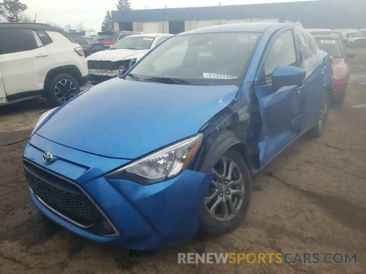 2 Photograph of a damaged car 3MYDLBYV6KY522016 TOYOTA YARIS 2019