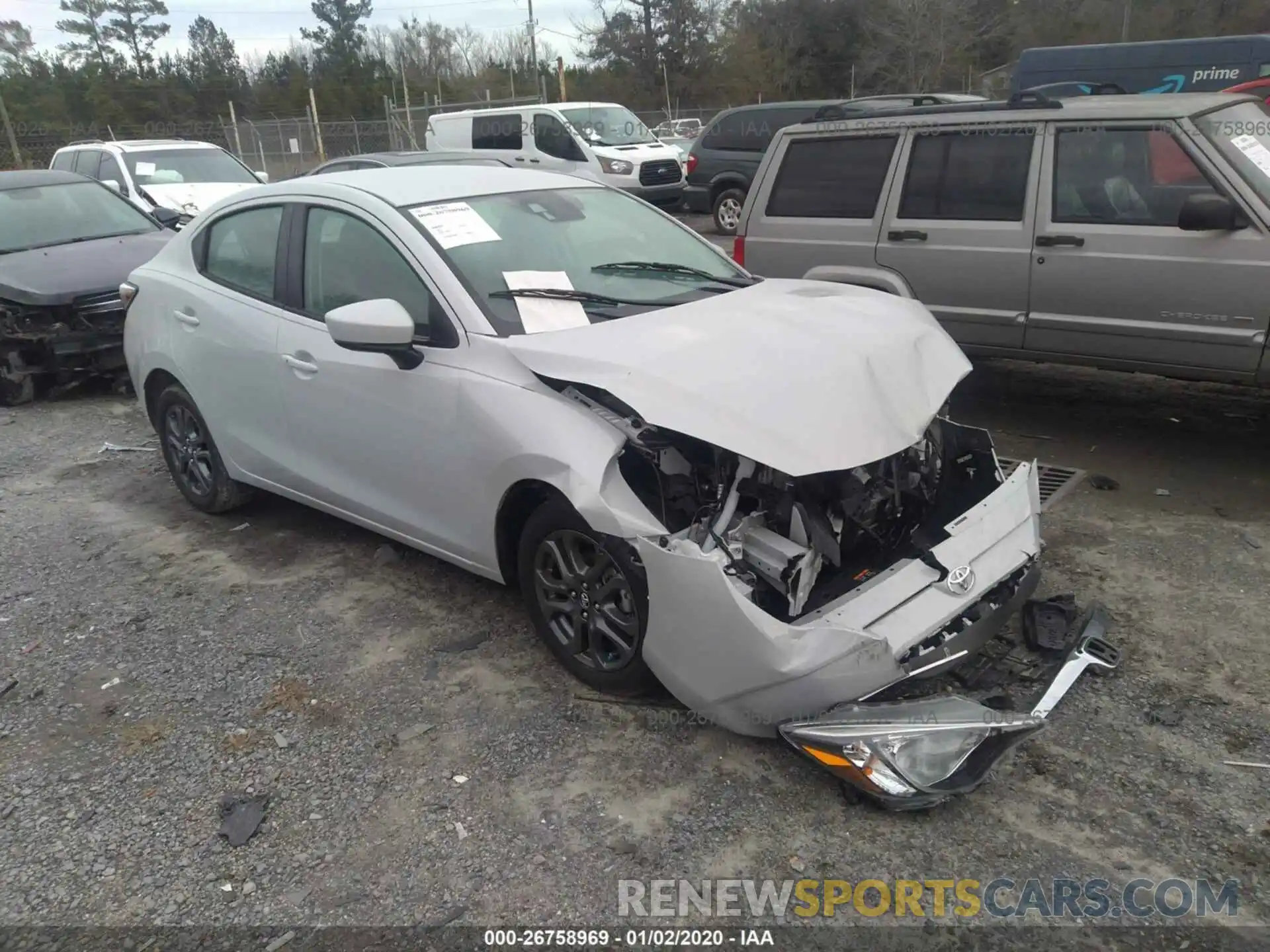 1 Photograph of a damaged car 3MYDLBYV6KY525272 TOYOTA YARIS 2019