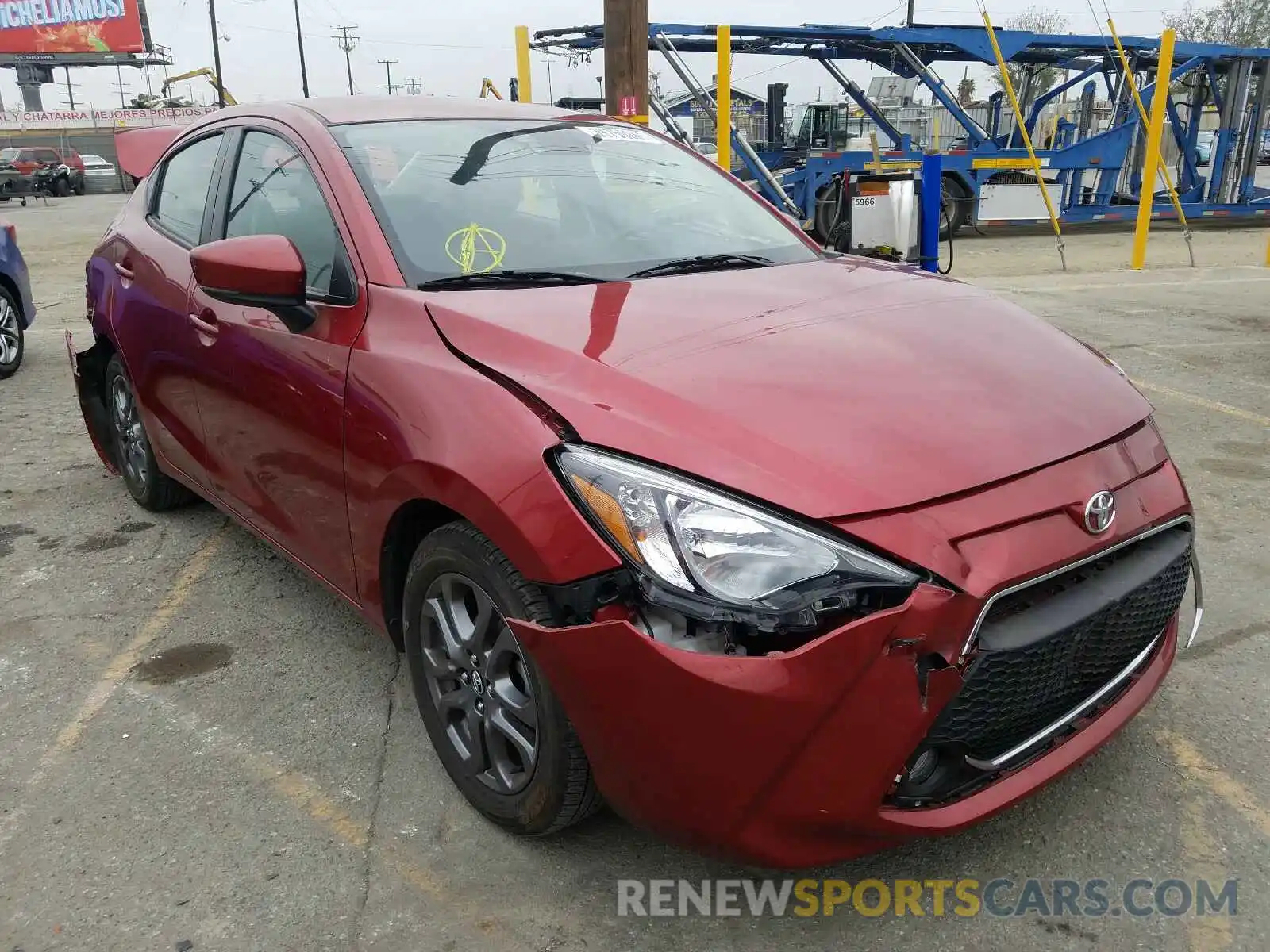 1 Photograph of a damaged car 3MYDLBYV6KY525840 TOYOTA YARIS 2019