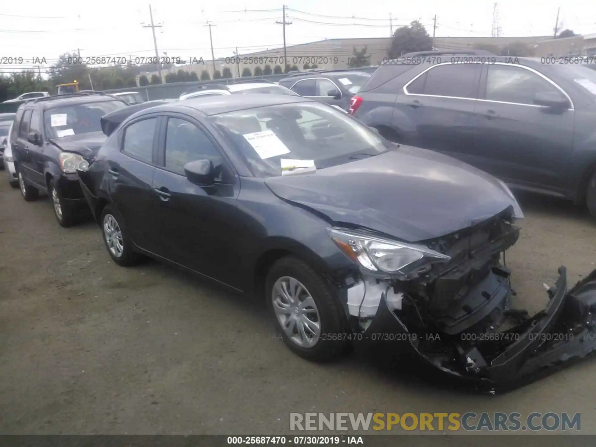 1 Photograph of a damaged car 3MYDLBYV6KY526647 TOYOTA YARIS 2019