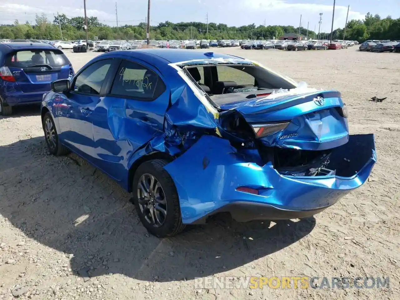 3 Photograph of a damaged car 3MYDLBYV7KY500915 TOYOTA YARIS 2019