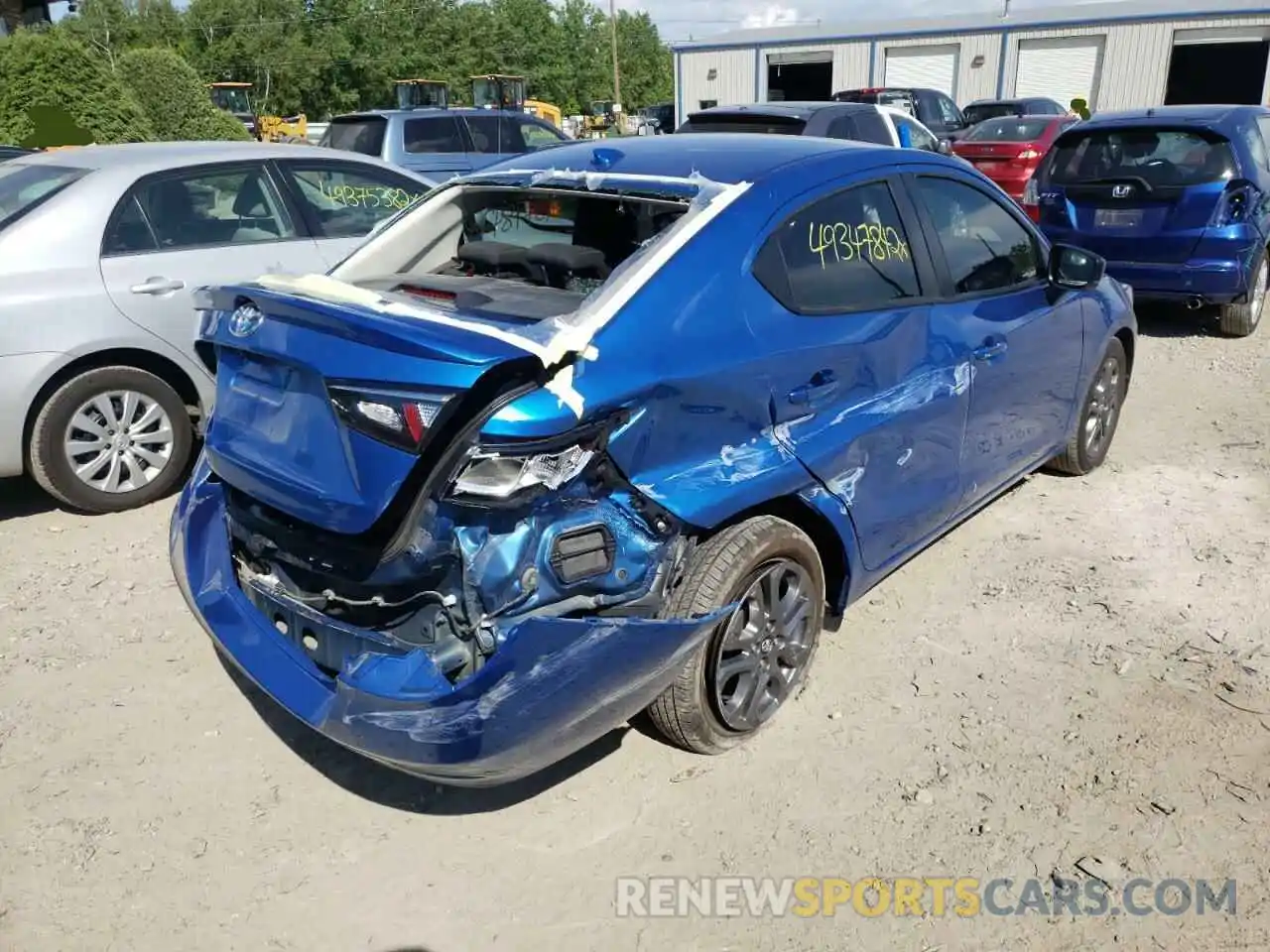 4 Photograph of a damaged car 3MYDLBYV7KY500915 TOYOTA YARIS 2019