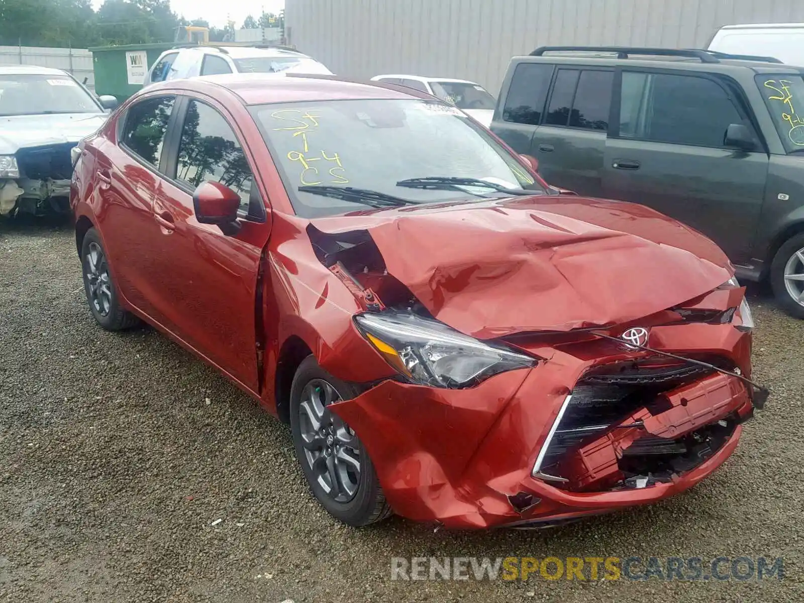 1 Photograph of a damaged car 3MYDLBYV7KY501868 TOYOTA YARIS 2019