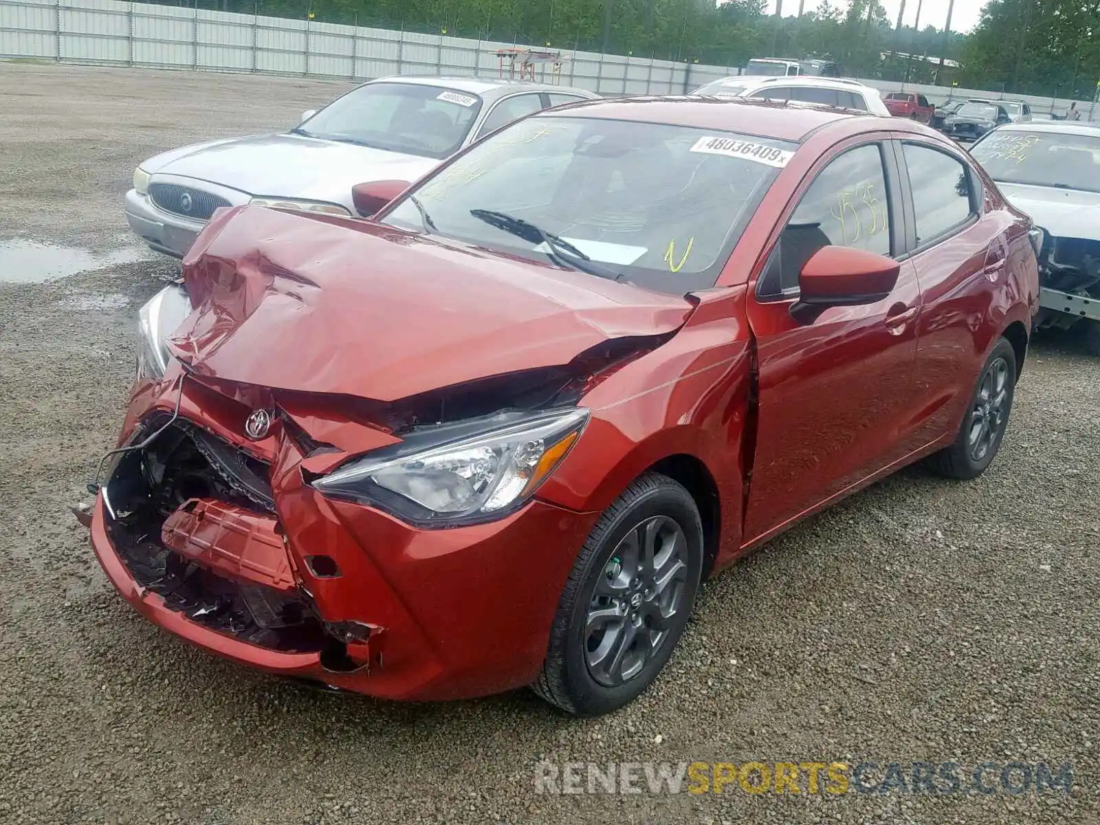 2 Photograph of a damaged car 3MYDLBYV7KY501868 TOYOTA YARIS 2019