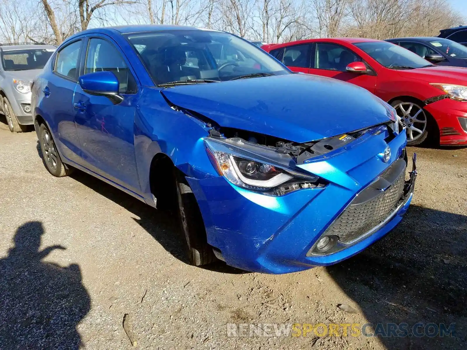 1 Photograph of a damaged car 3MYDLBYV7KY503278 TOYOTA YARIS 2019