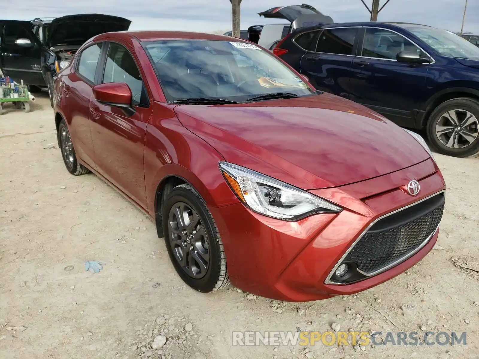 1 Photograph of a damaged car 3MYDLBYV7KY505273 TOYOTA YARIS 2019