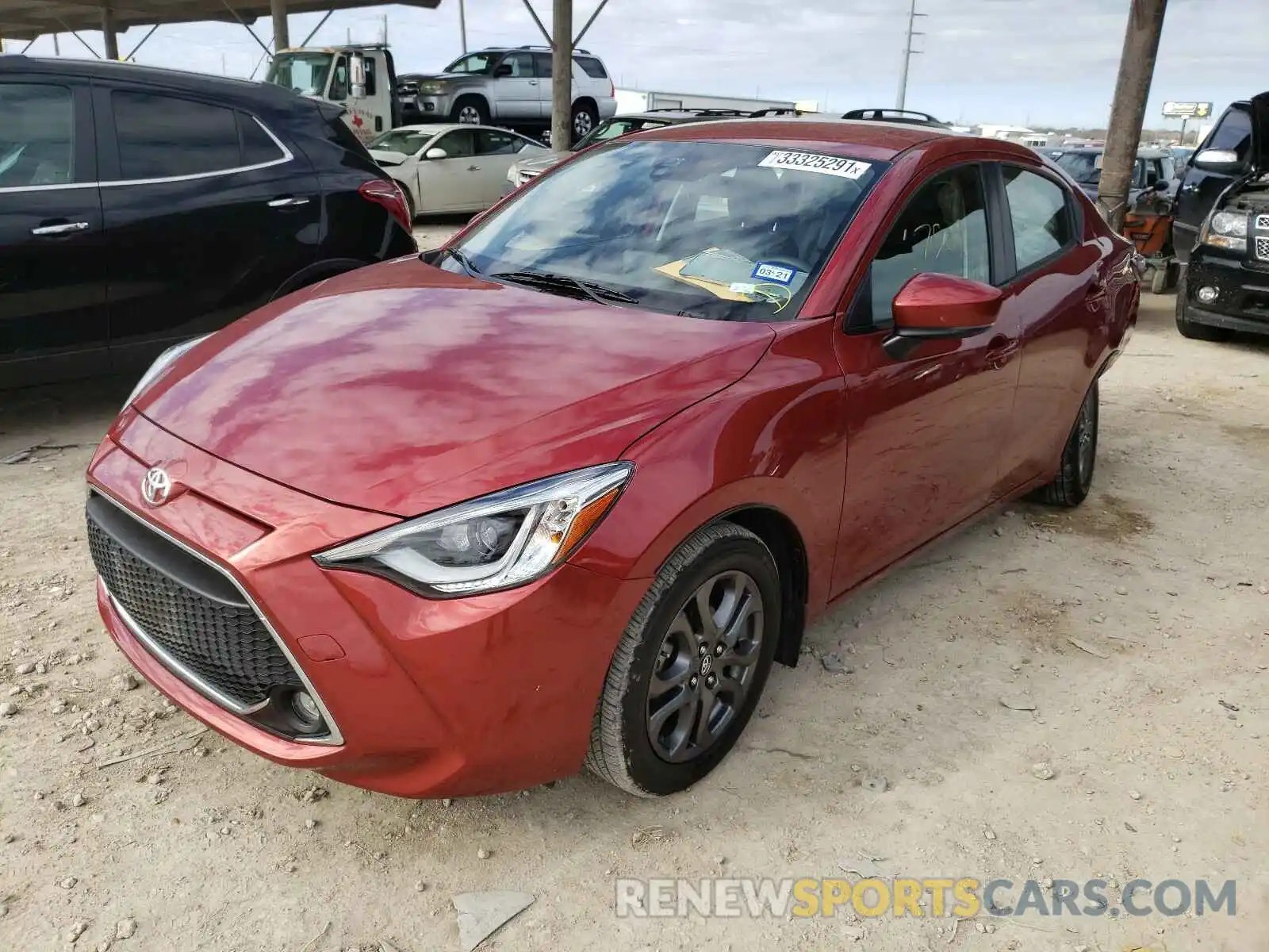 2 Photograph of a damaged car 3MYDLBYV7KY505273 TOYOTA YARIS 2019