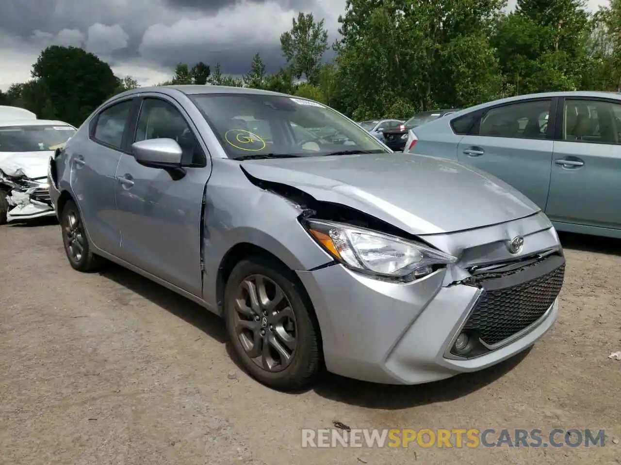 1 Photograph of a damaged car 3MYDLBYV7KY505578 TOYOTA YARIS 2019