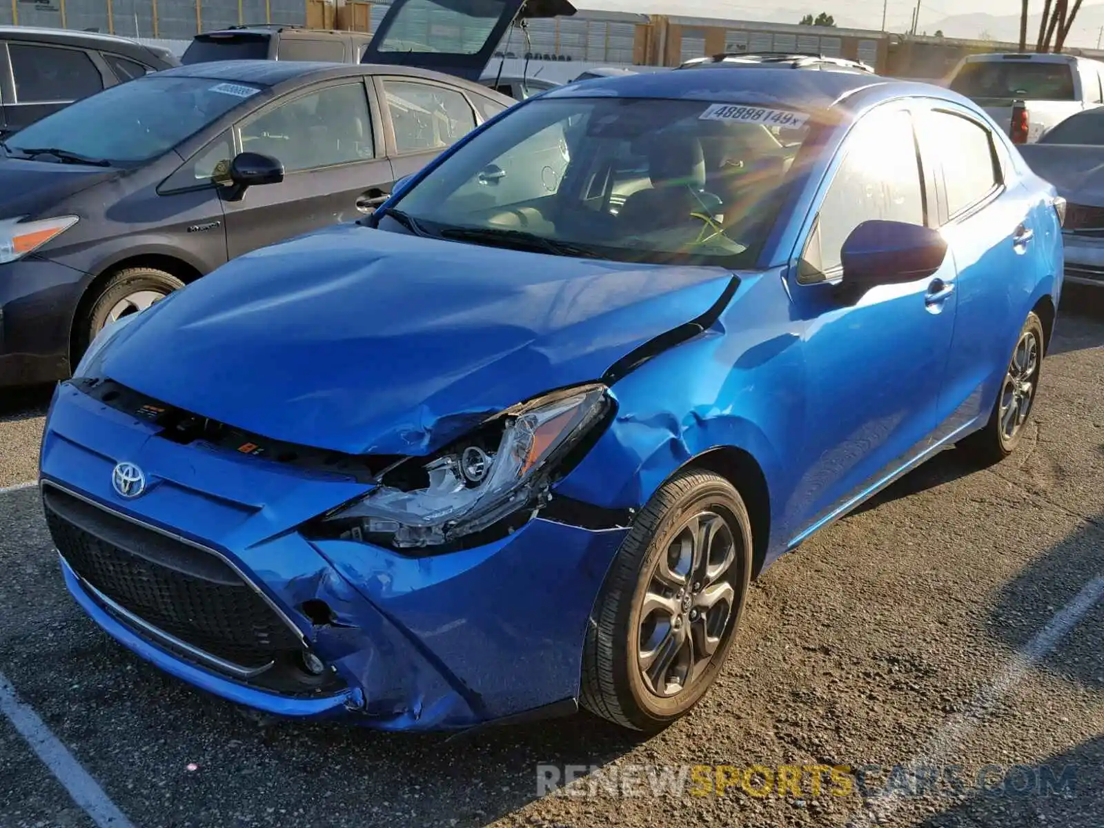 2 Photograph of a damaged car 3MYDLBYV7KY506682 TOYOTA YARIS 2019