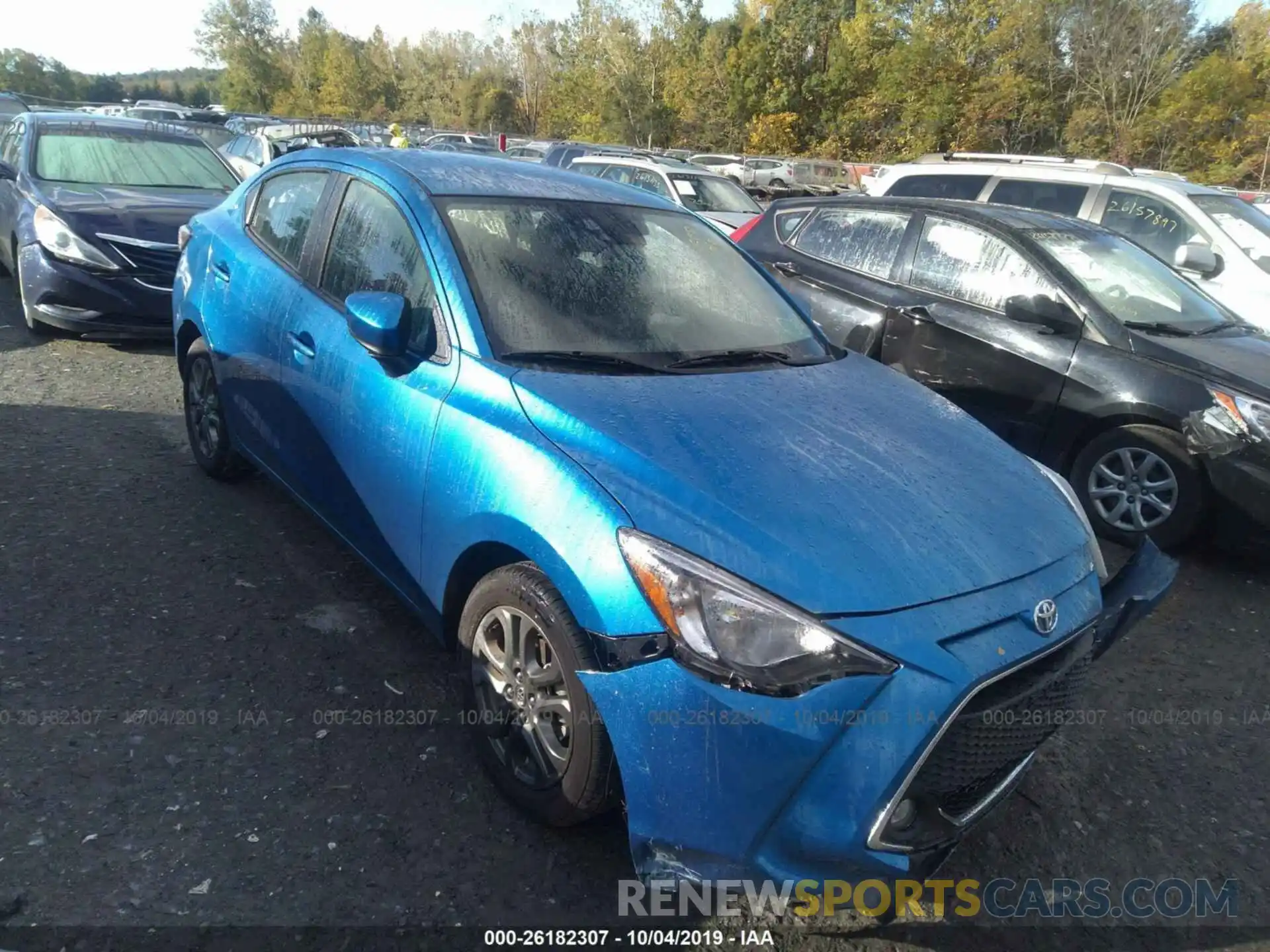 1 Photograph of a damaged car 3MYDLBYV7KY507041 TOYOTA YARIS 2019