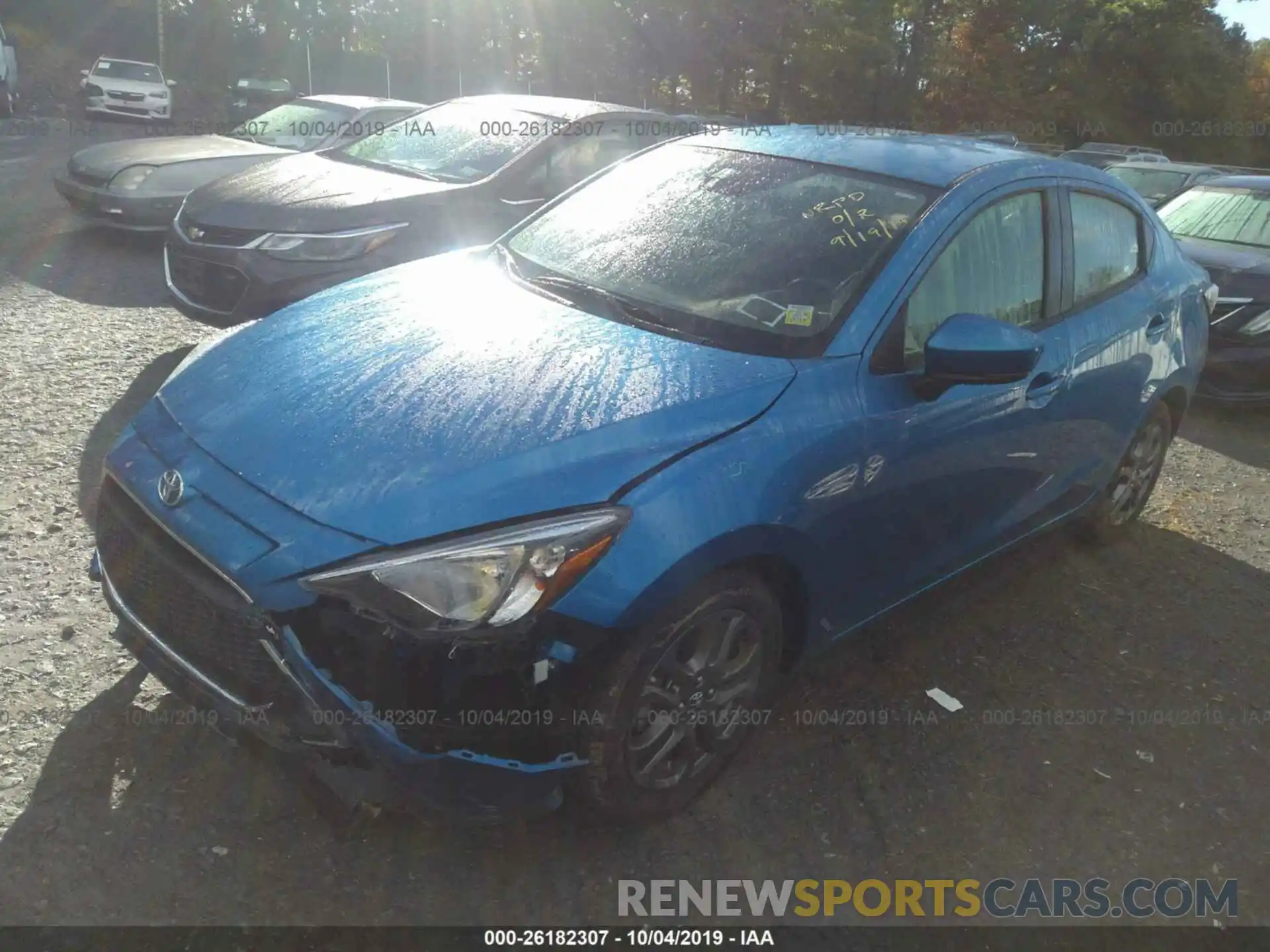 2 Photograph of a damaged car 3MYDLBYV7KY507041 TOYOTA YARIS 2019