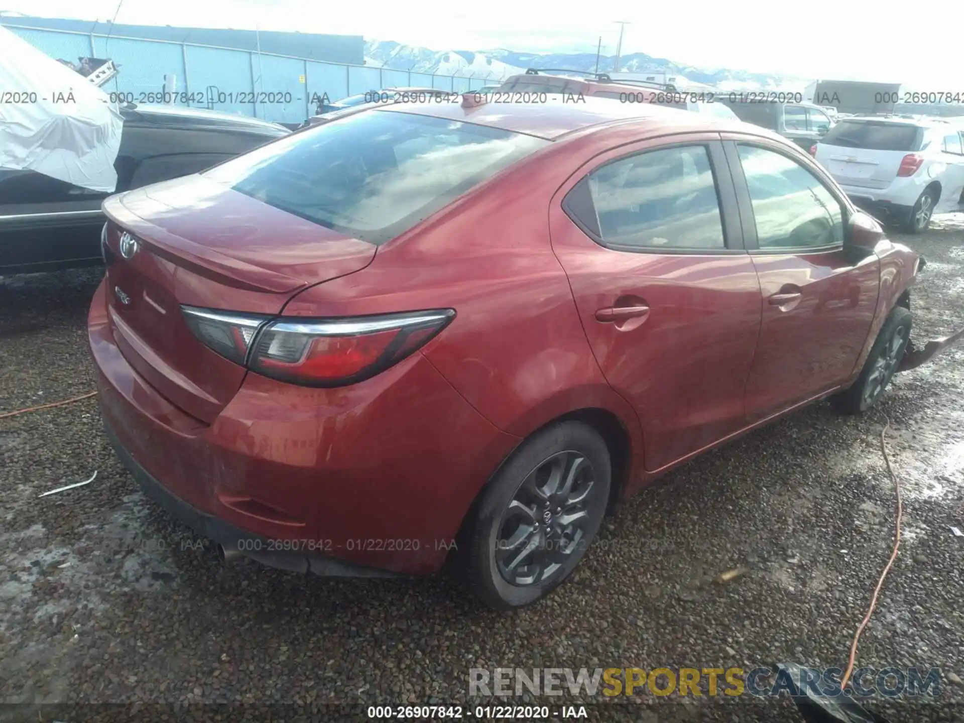 4 Photograph of a damaged car 3MYDLBYV7KY507783 TOYOTA YARIS 2019