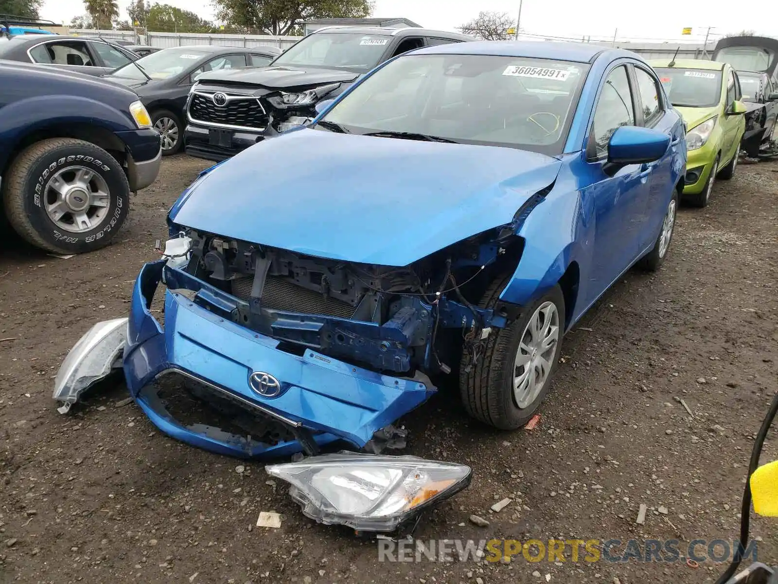 2 Photograph of a damaged car 3MYDLBYV7KY509629 TOYOTA YARIS 2019