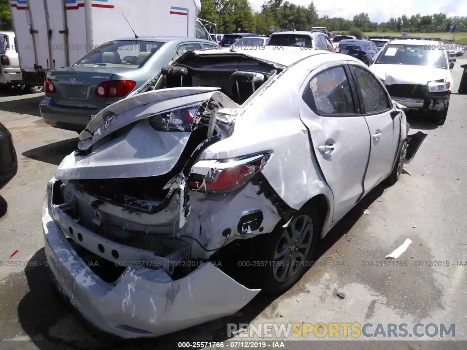 4 Photograph of a damaged car 3MYDLBYV7KY510005 TOYOTA YARIS 2019