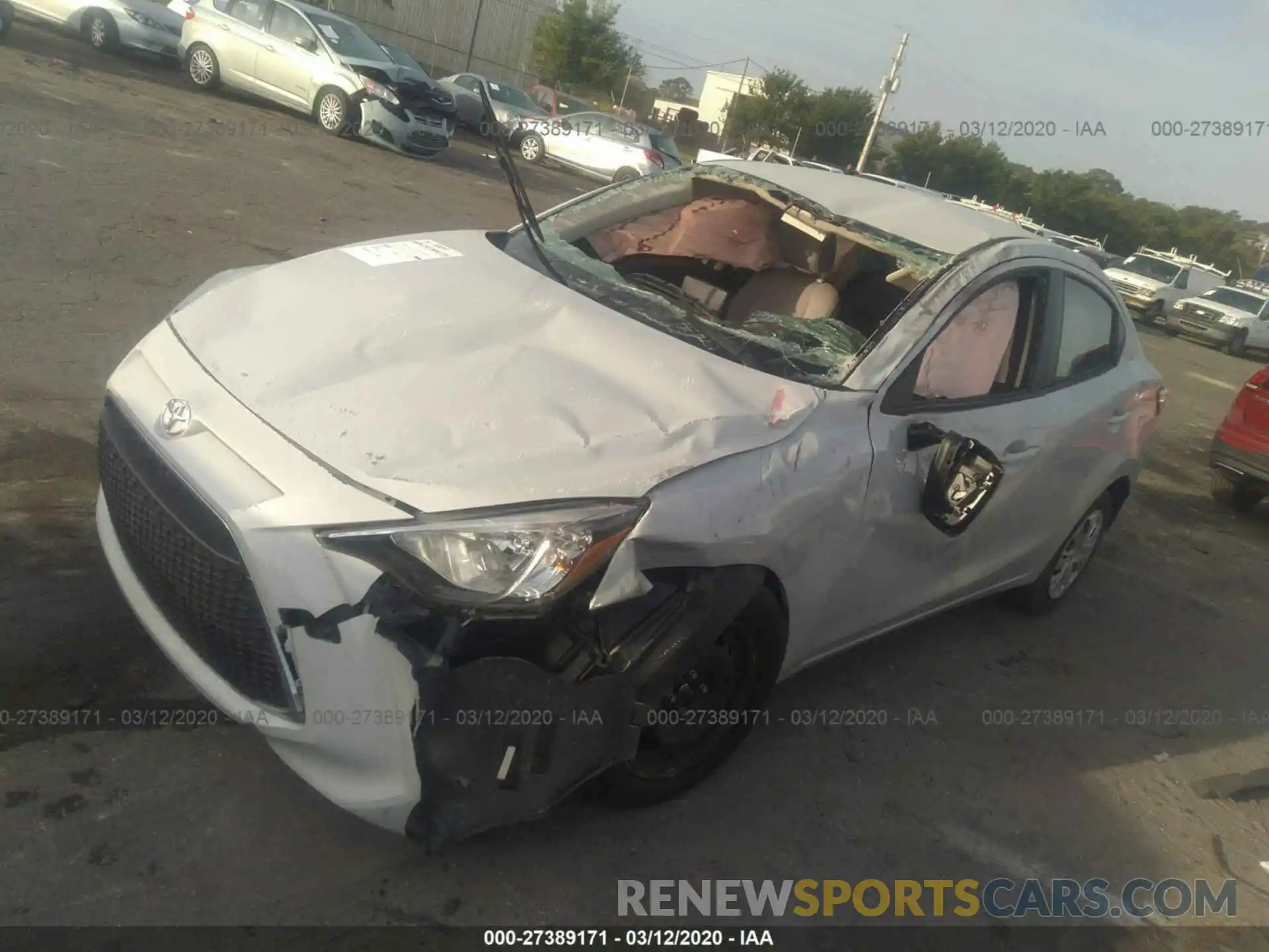 2 Photograph of a damaged car 3MYDLBYV7KY510215 TOYOTA YARIS 2019