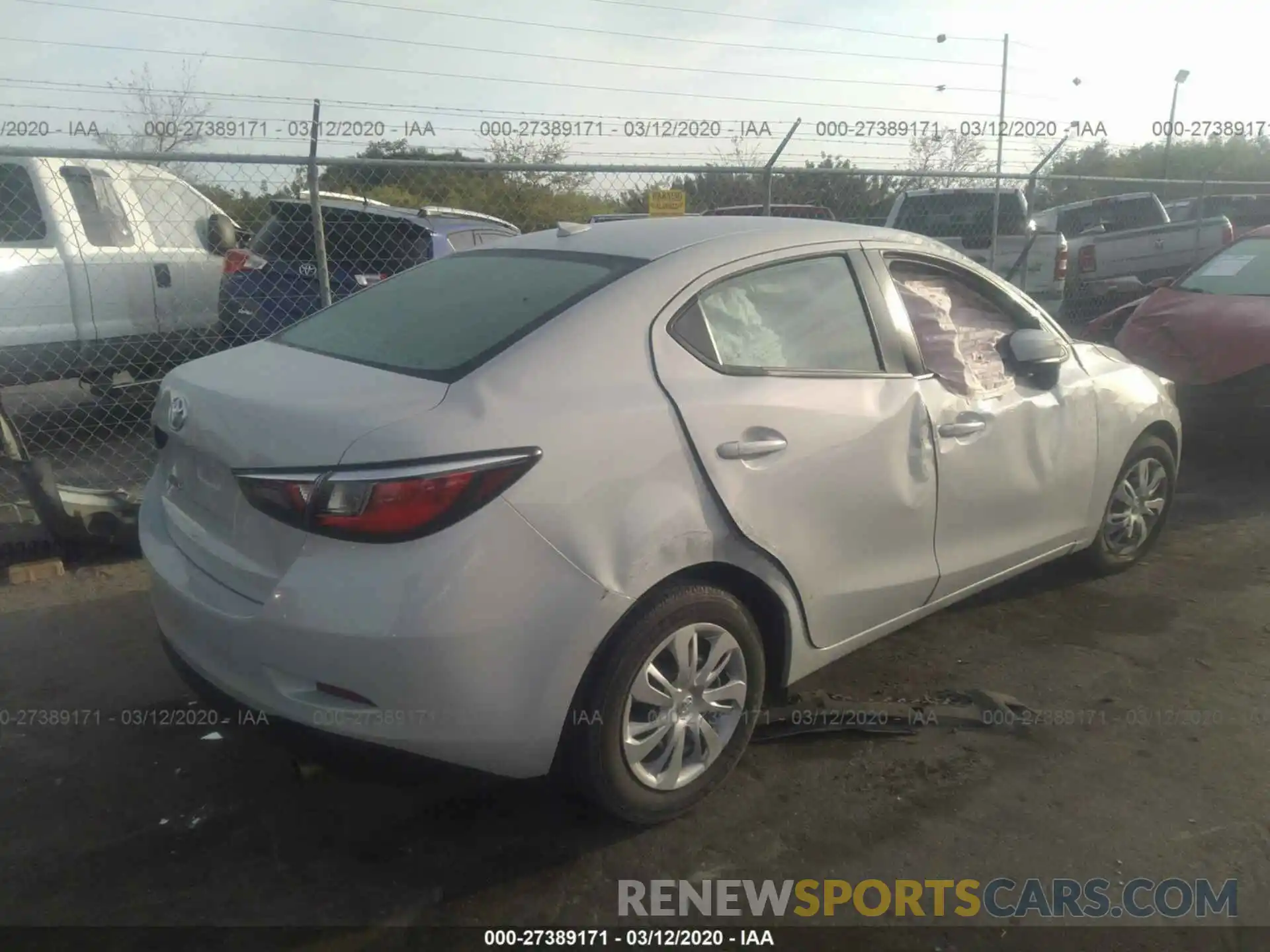 4 Photograph of a damaged car 3MYDLBYV7KY510215 TOYOTA YARIS 2019