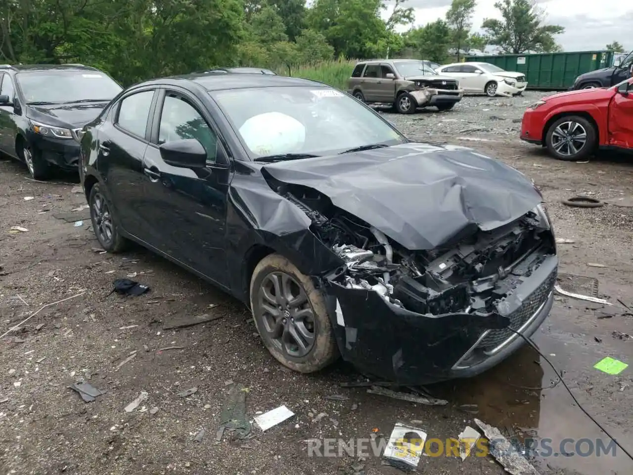 1 Photograph of a damaged car 3MYDLBYV7KY510408 TOYOTA YARIS 2019