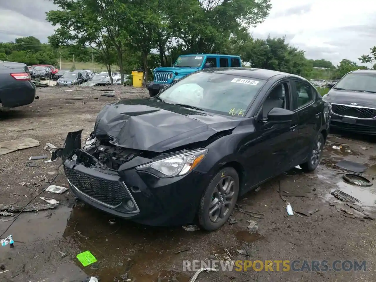 2 Photograph of a damaged car 3MYDLBYV7KY510408 TOYOTA YARIS 2019