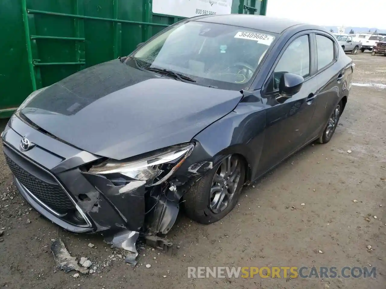 2 Photograph of a damaged car 3MYDLBYV7KY512465 TOYOTA YARIS 2019