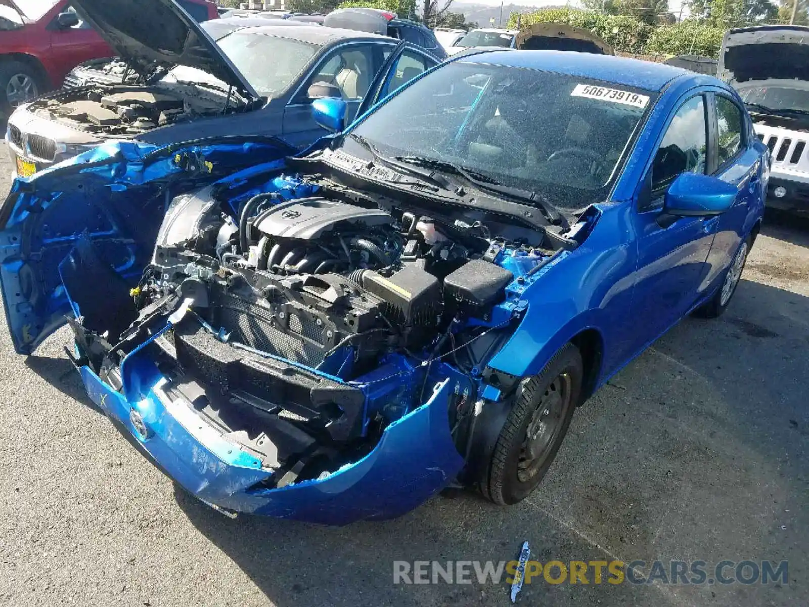 2 Photograph of a damaged car 3MYDLBYV7KY512837 TOYOTA YARIS 2019