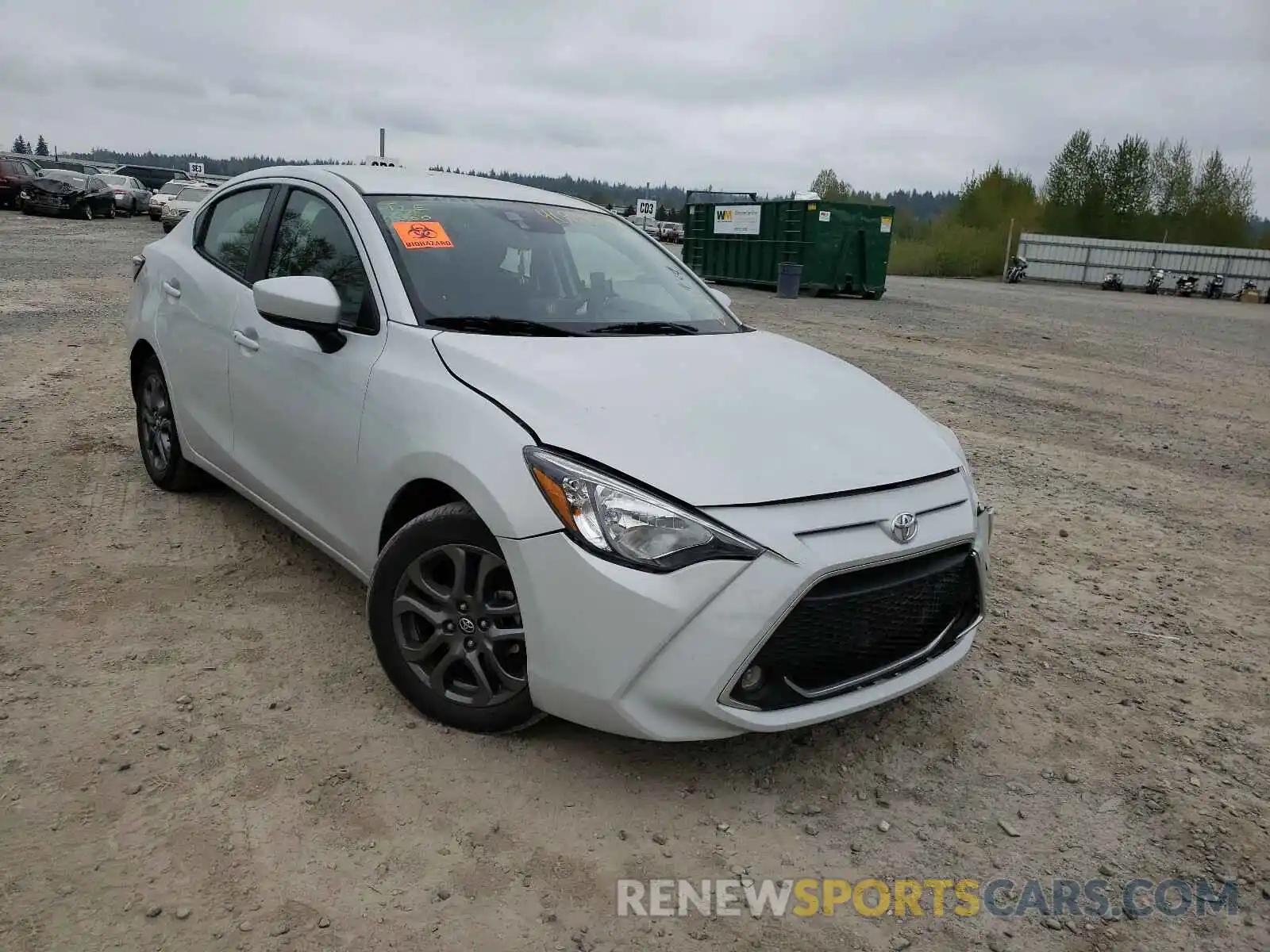 1 Photograph of a damaged car 3MYDLBYV7KY513051 TOYOTA YARIS 2019