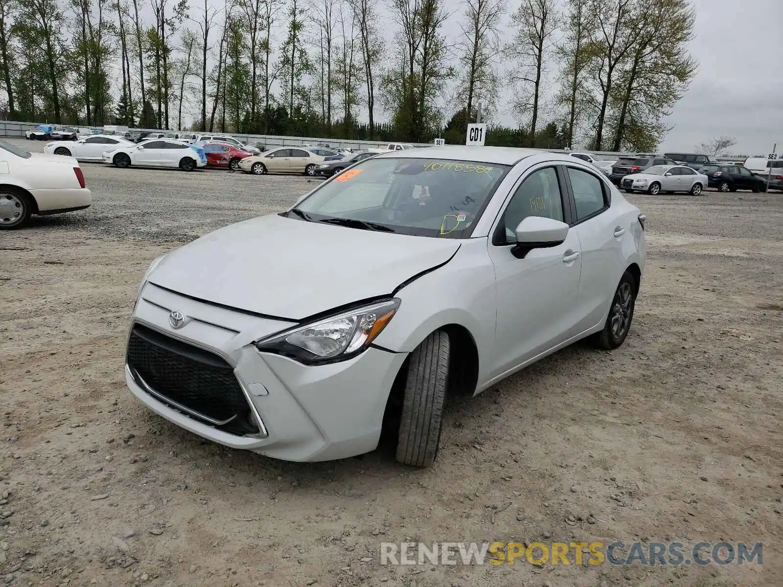 2 Photograph of a damaged car 3MYDLBYV7KY513051 TOYOTA YARIS 2019