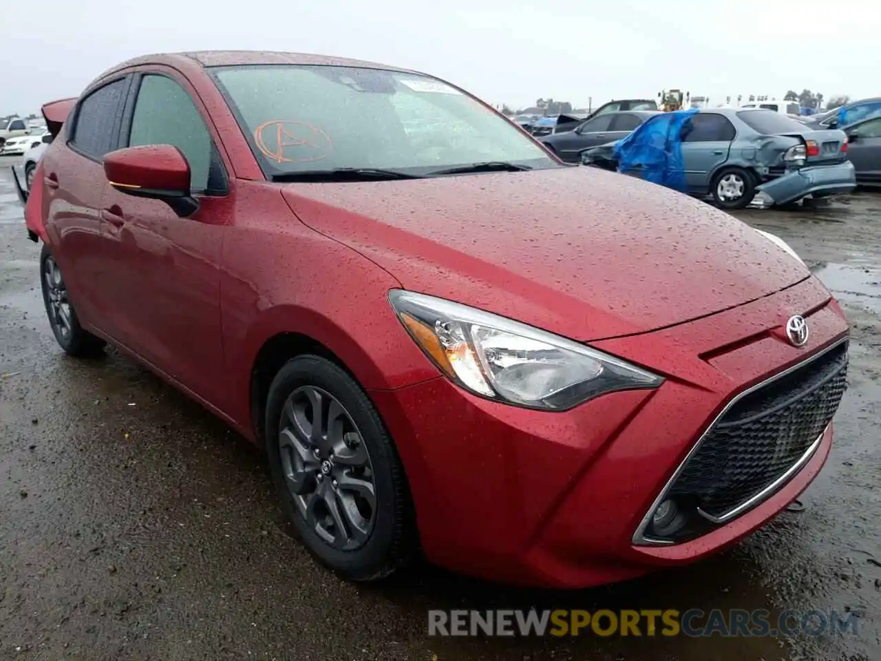 1 Photograph of a damaged car 3MYDLBYV7KY513552 TOYOTA YARIS 2019