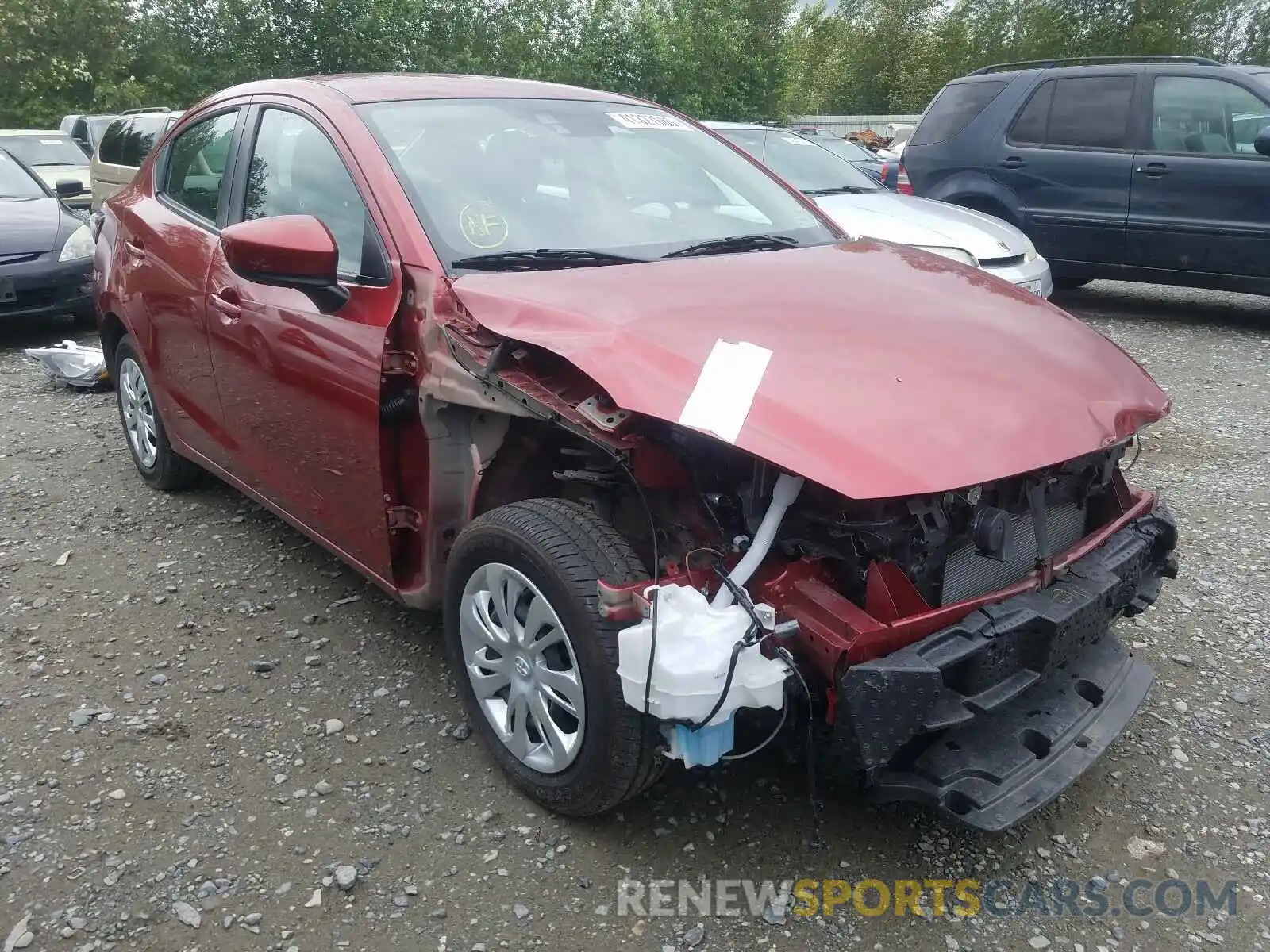 1 Photograph of a damaged car 3MYDLBYV7KY513650 TOYOTA YARIS 2019