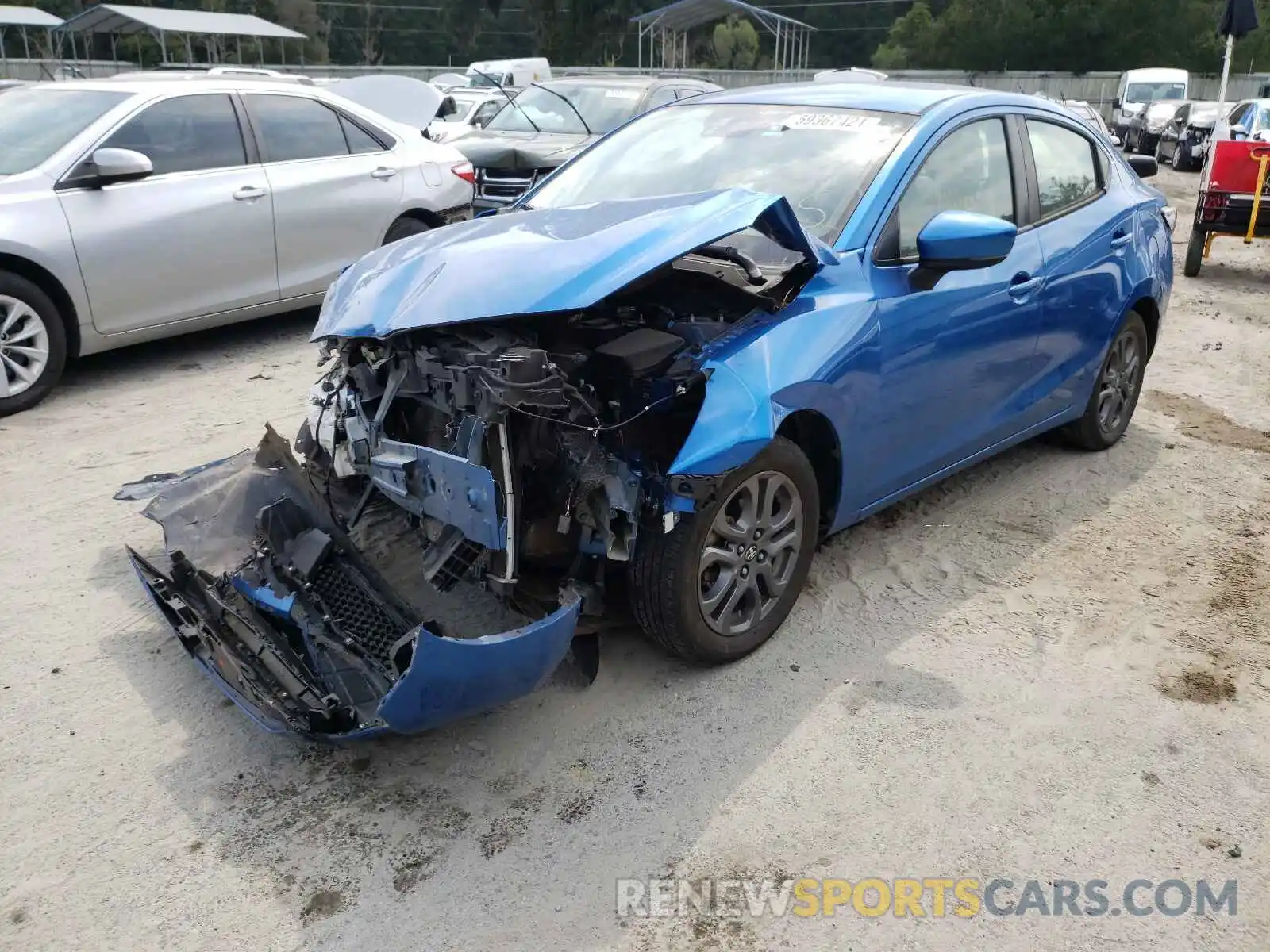 2 Photograph of a damaged car 3MYDLBYV7KY513874 TOYOTA YARIS 2019