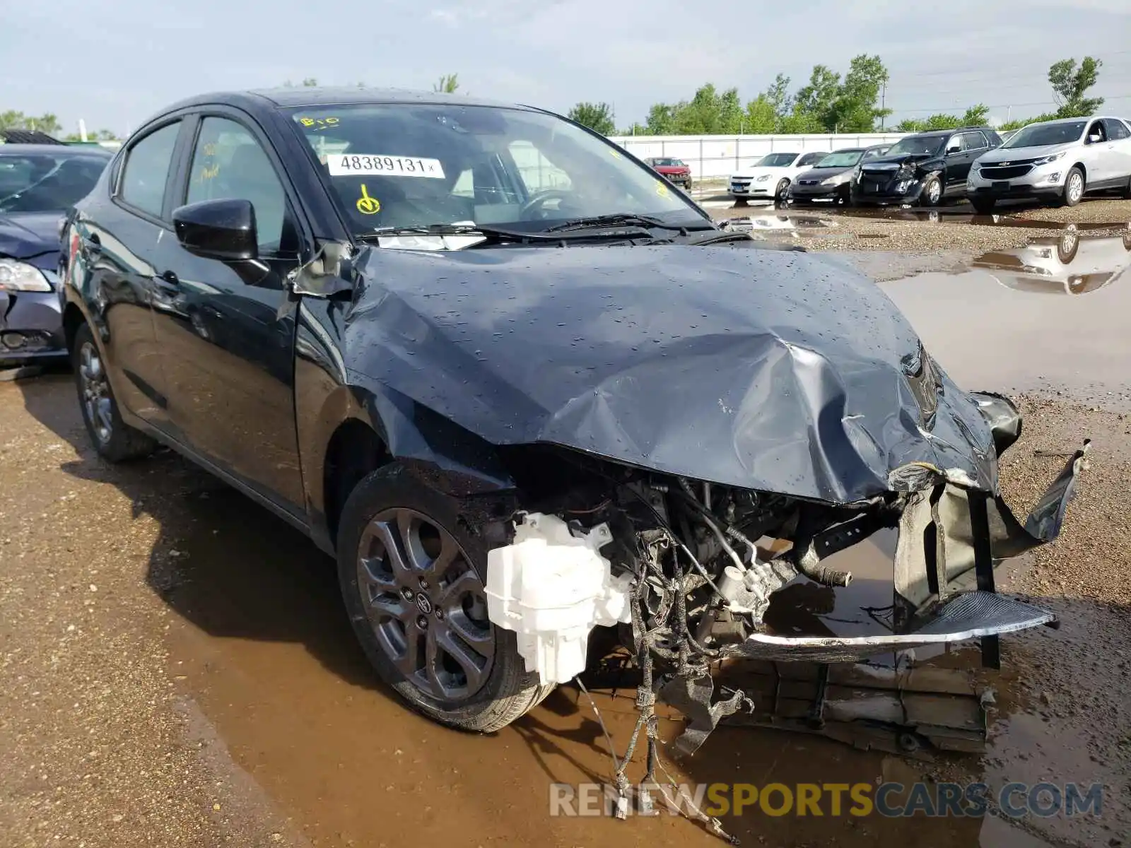 1 Photograph of a damaged car 3MYDLBYV7KY514605 TOYOTA YARIS 2019