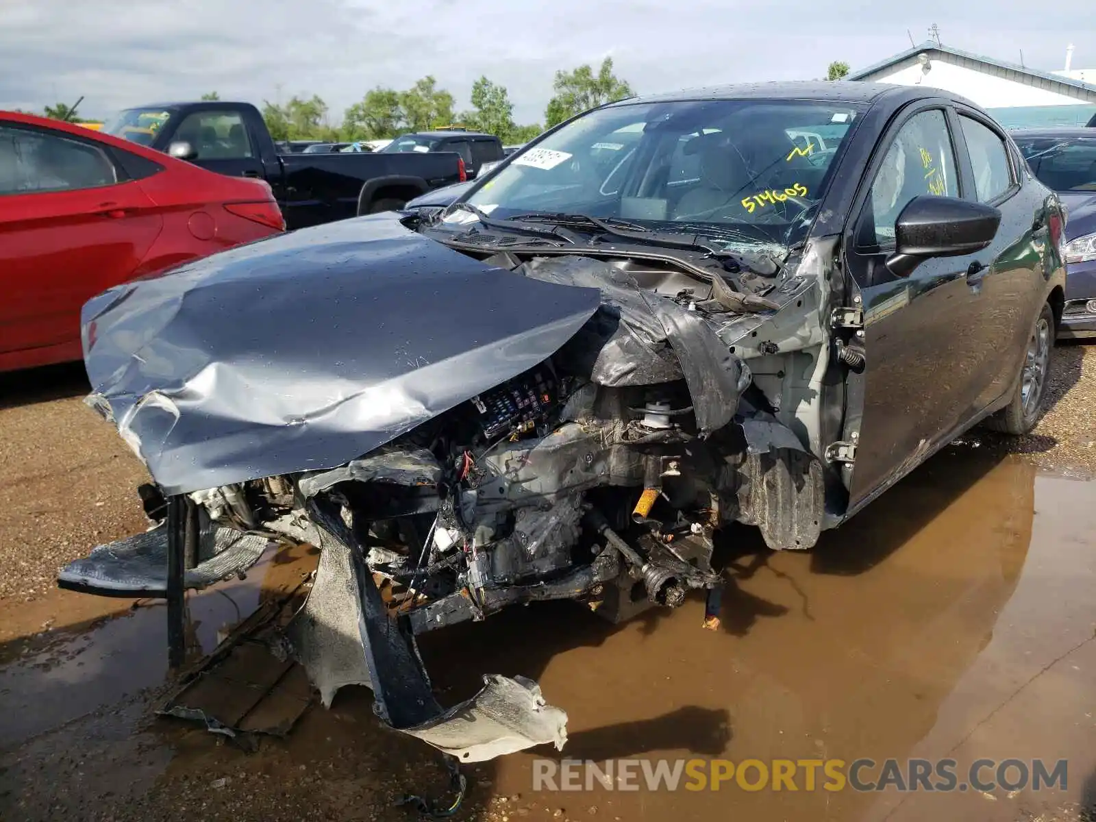 2 Photograph of a damaged car 3MYDLBYV7KY514605 TOYOTA YARIS 2019