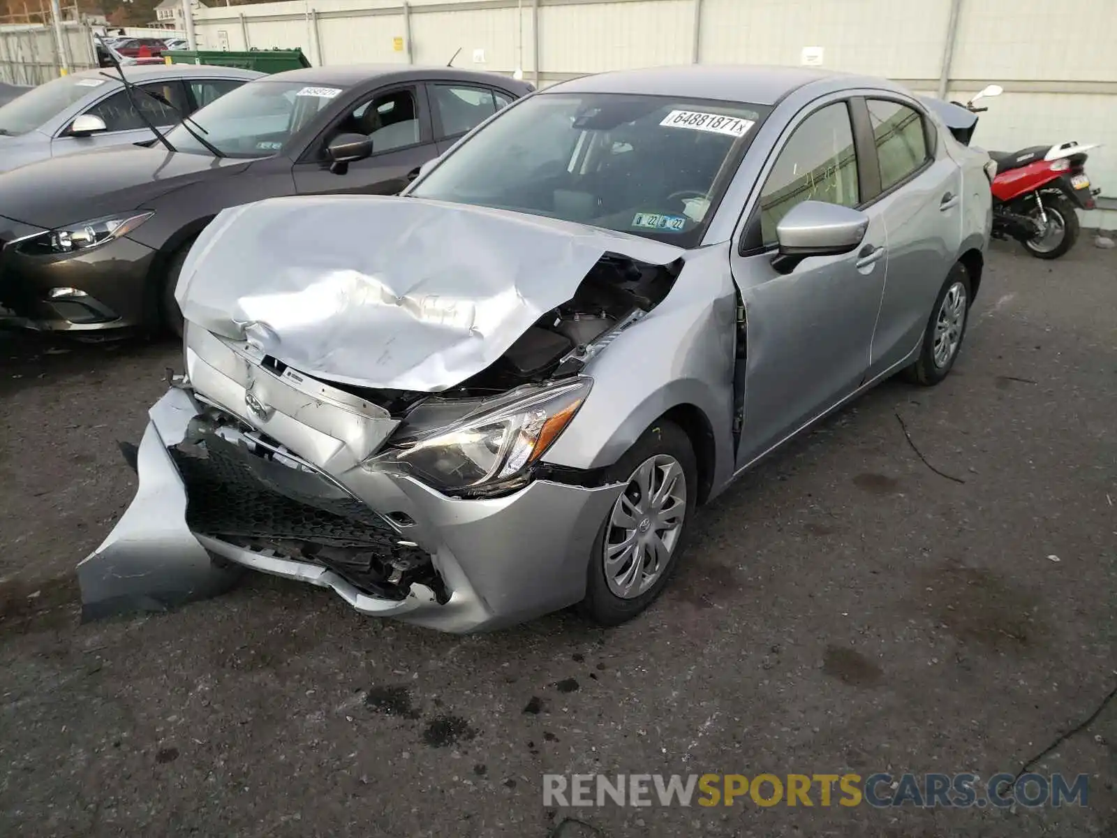 2 Photograph of a damaged car 3MYDLBYV7KY514717 TOYOTA YARIS 2019