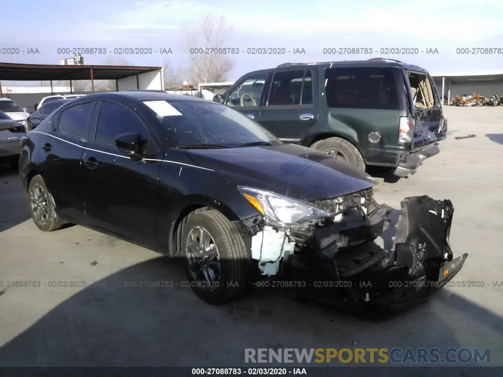 1 Photograph of a damaged car 3MYDLBYV7KY514782 TOYOTA YARIS 2019