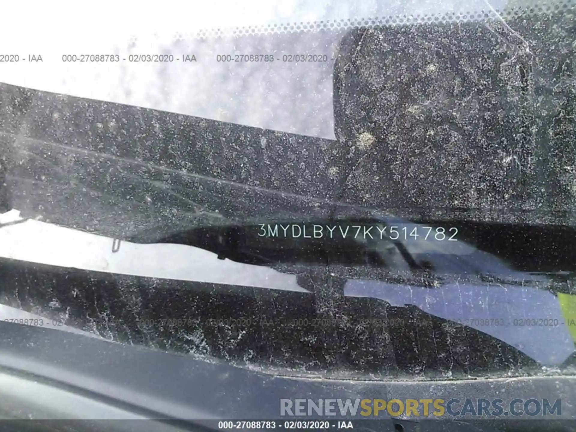 9 Photograph of a damaged car 3MYDLBYV7KY514782 TOYOTA YARIS 2019