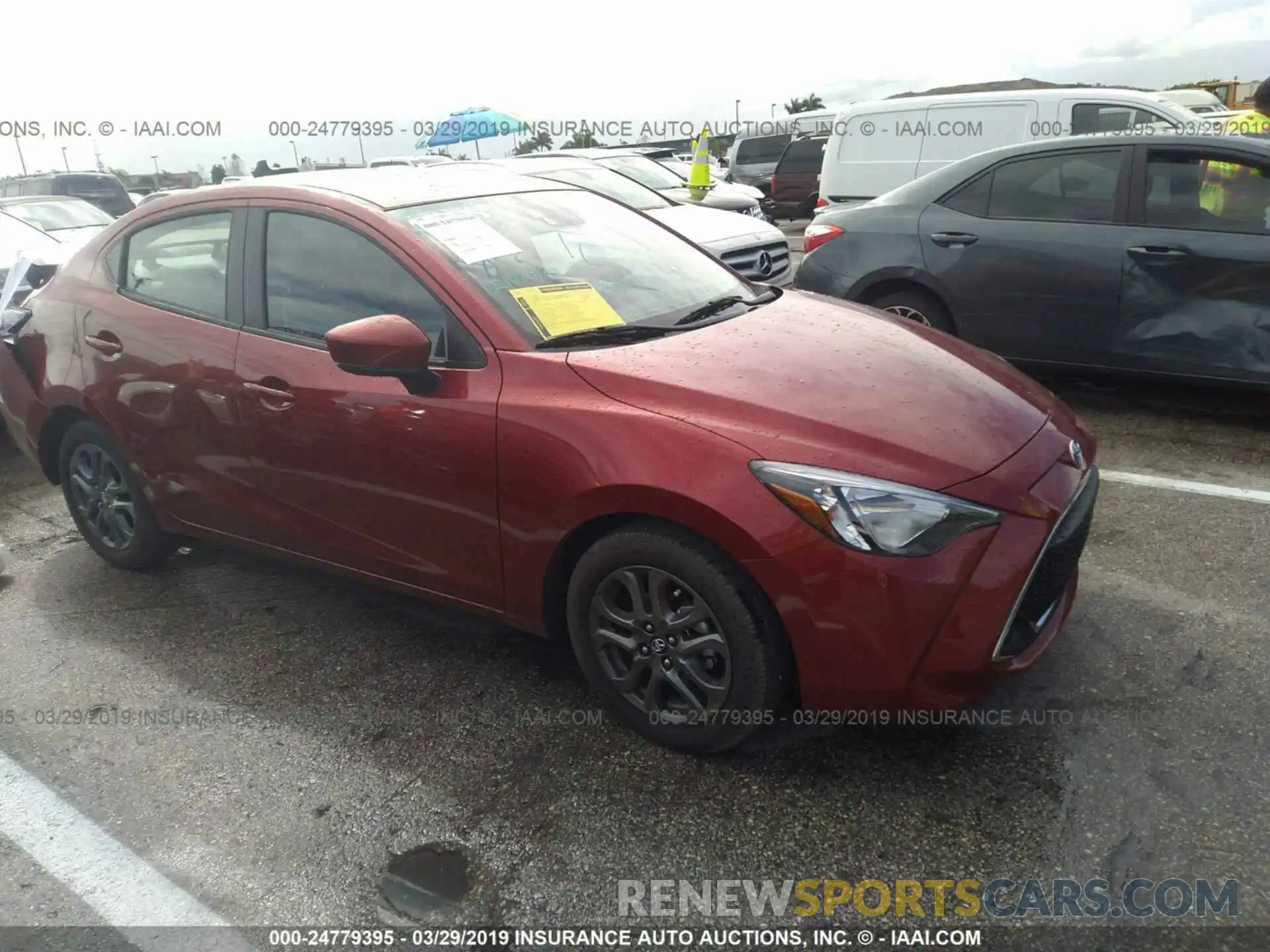 1 Photograph of a damaged car 3MYDLBYV7KY515298 TOYOTA YARIS 2019