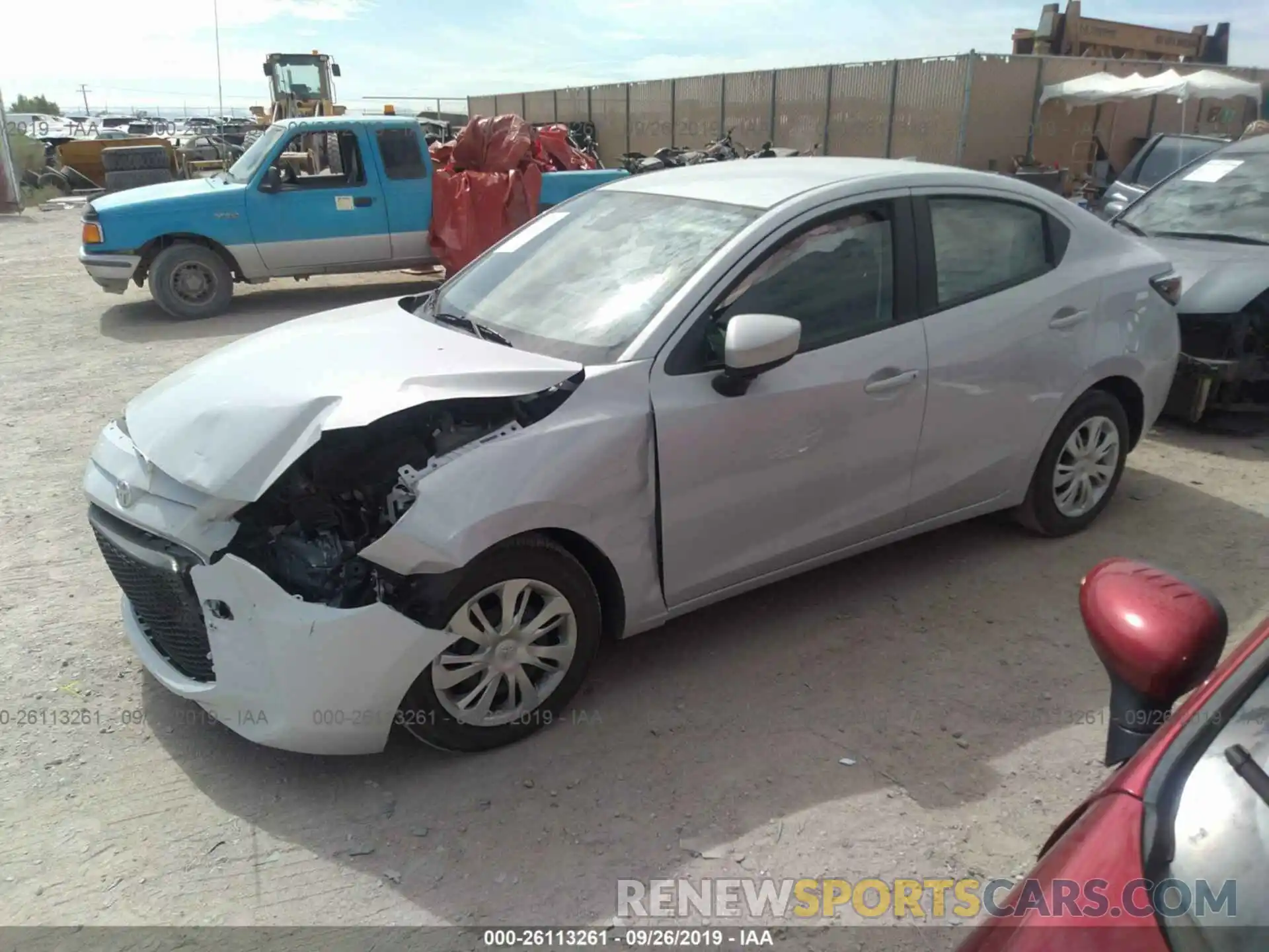 2 Photograph of a damaged car 3MYDLBYV7KY515415 TOYOTA YARIS 2019