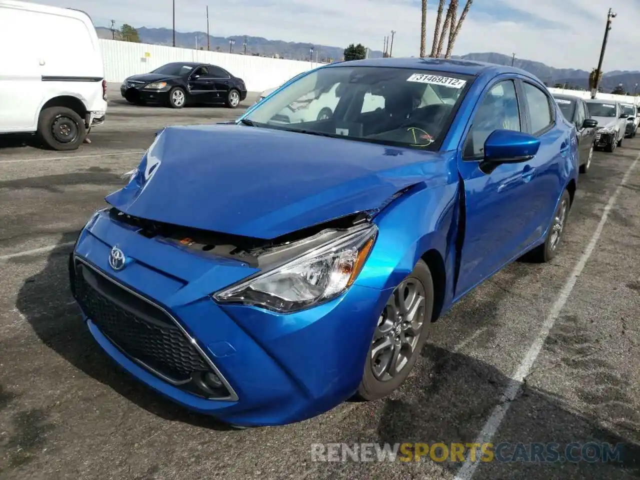 2 Photograph of a damaged car 3MYDLBYV7KY515916 TOYOTA YARIS 2019